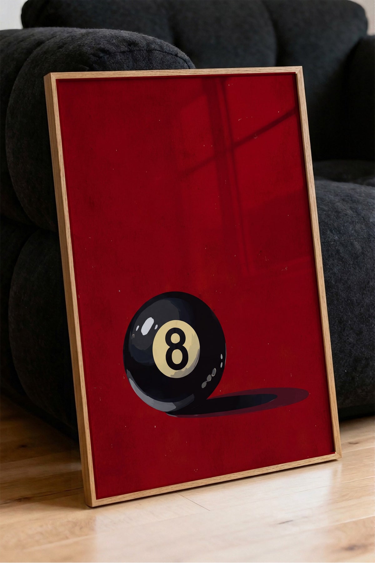 Bilardo Topu Poster – Ahşap Çerçeveli Tablo