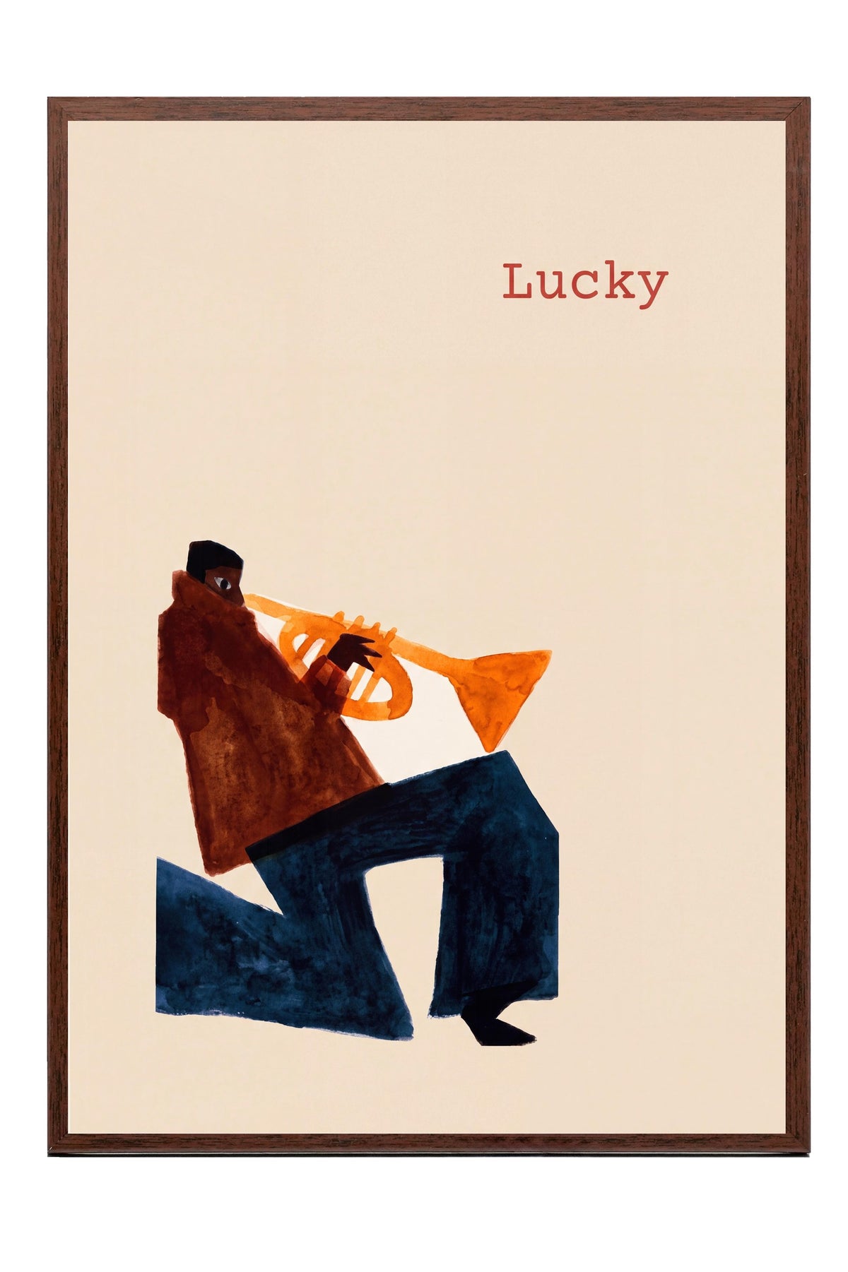 Lucky Poster – Kahverengi Çerçeveli Tablo