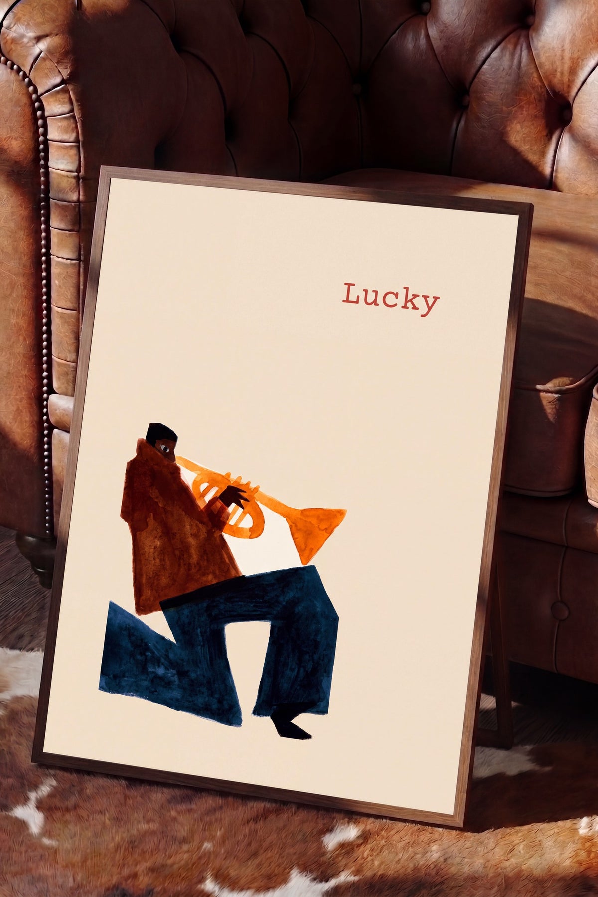 Lucky Poster – Kahverengi Çerçeveli Tablo