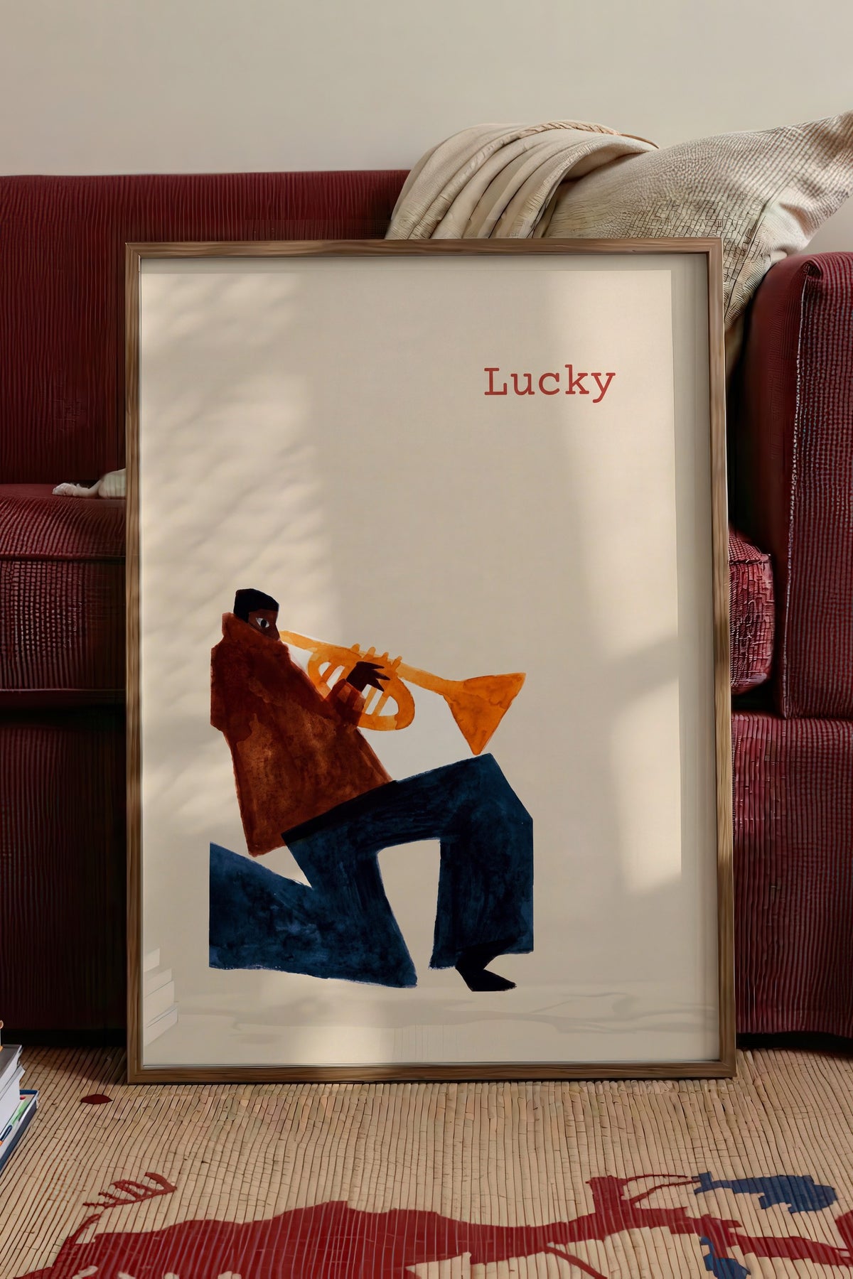 Lucky Poster – Kahverengi Çerçeveli Tablo