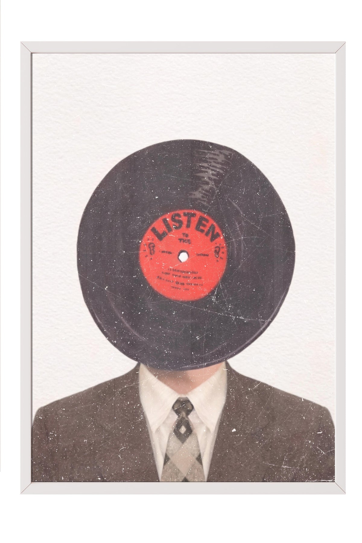 Listen Poster – Beyaz Çerçeveli Tablo