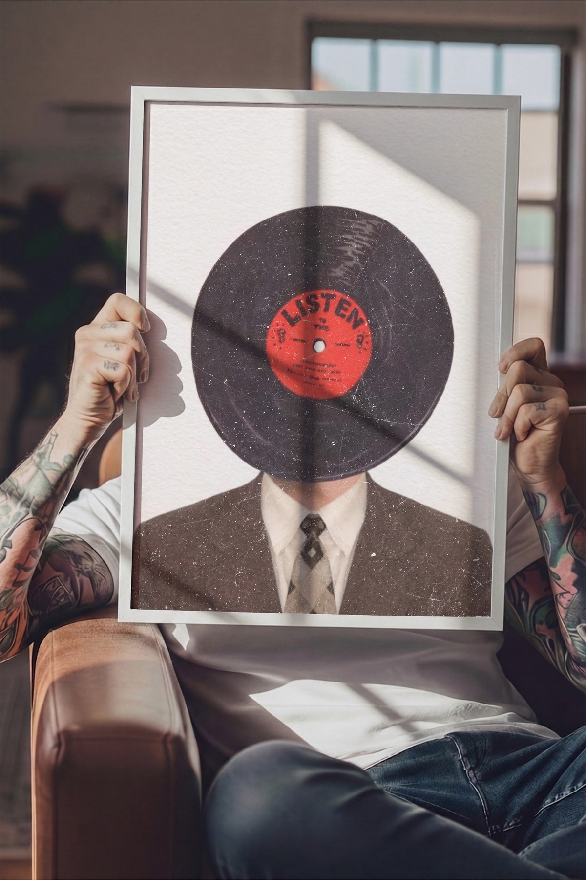 Listen Poster – Beyaz Çerçeveli Tablo