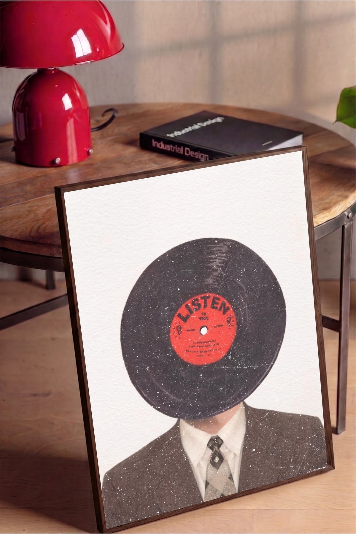 Listen Poster – Kahverengi Çerçeveli Tablo