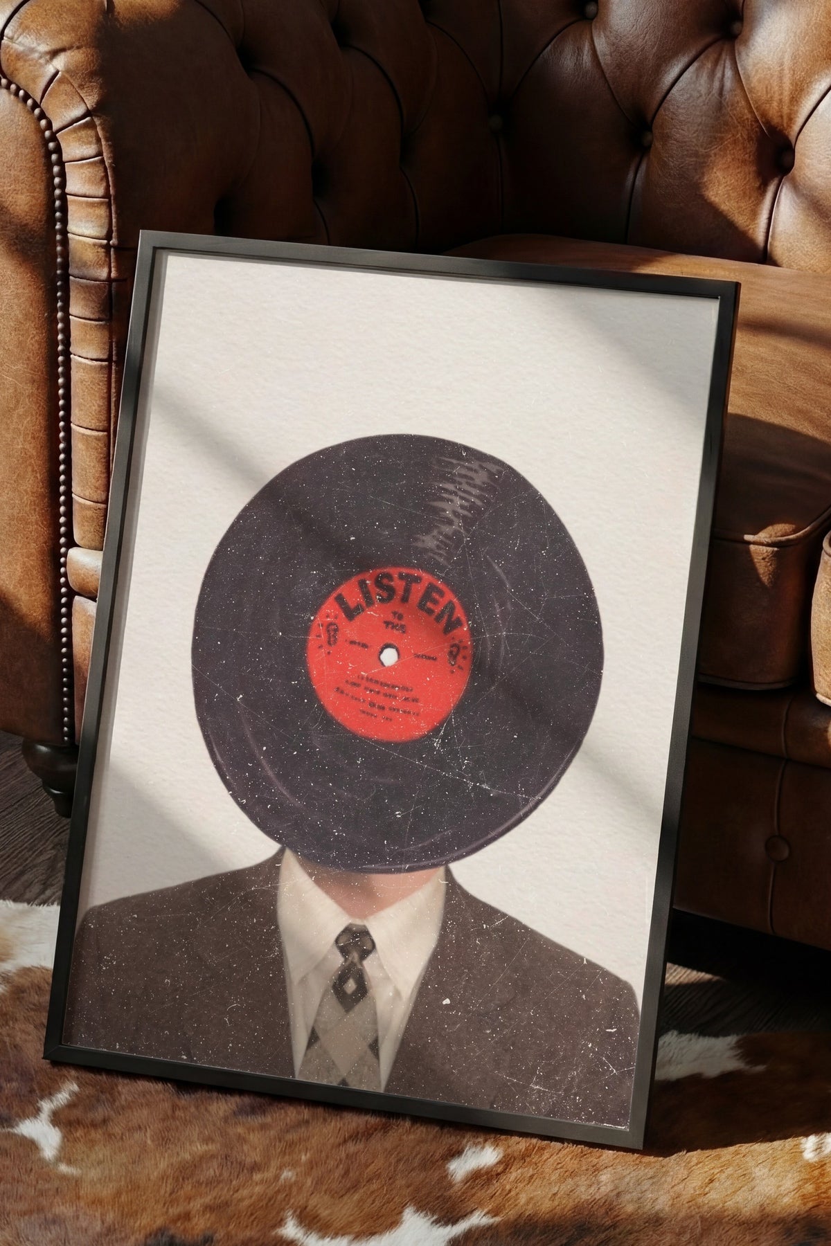 Listen Poster – Siyah Çerçeveli Tablo