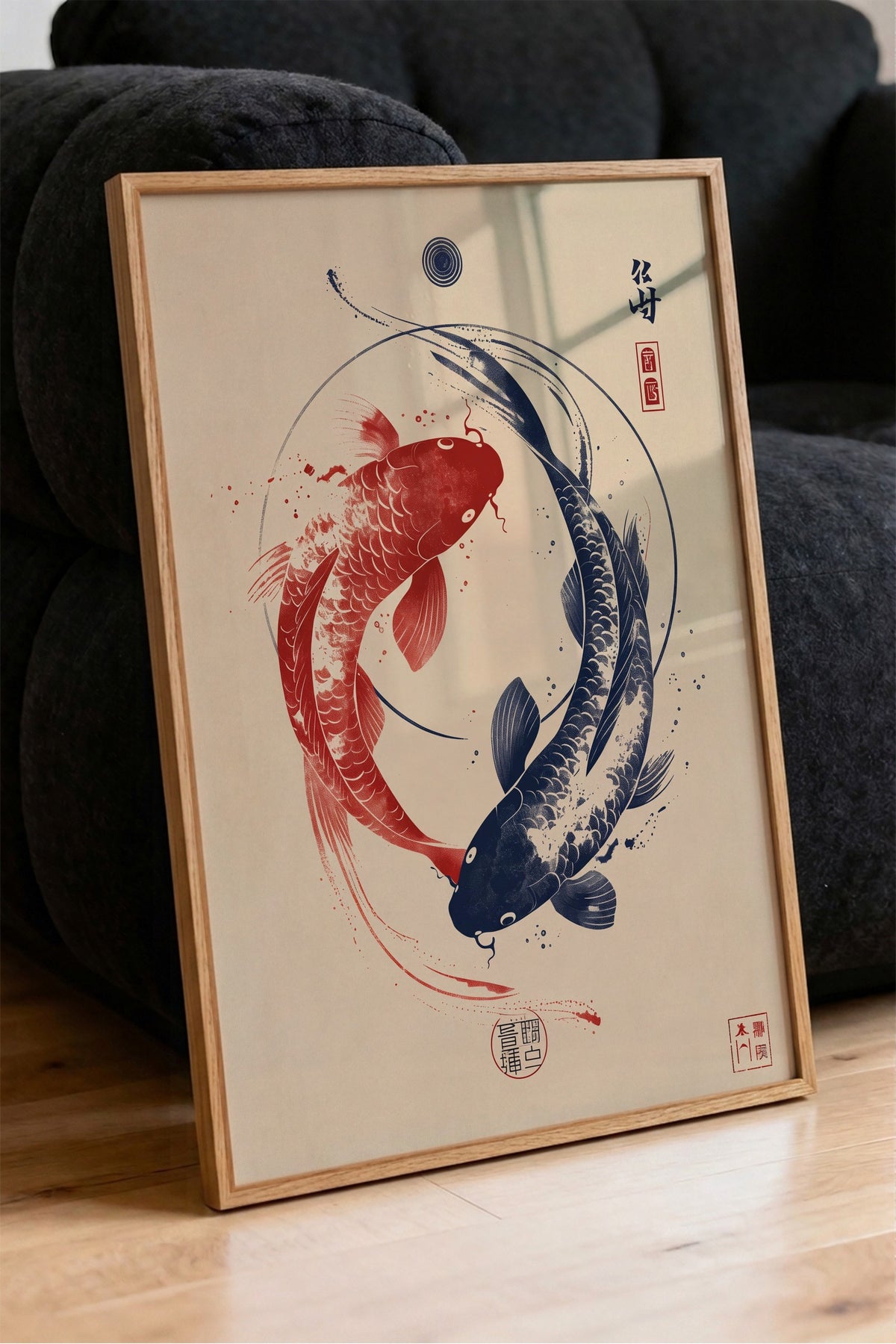 Zen Balıkları Poster – Ahşap Çerçeveli Tablo