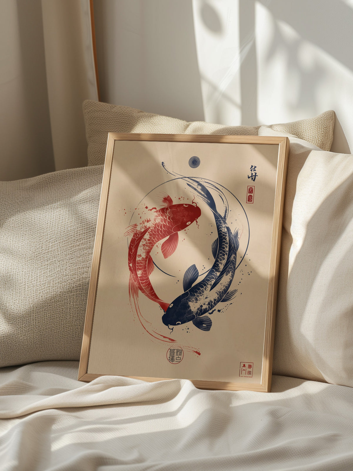 Zen Balıkları Poster – Ahşap Çerçeveli Tablo
