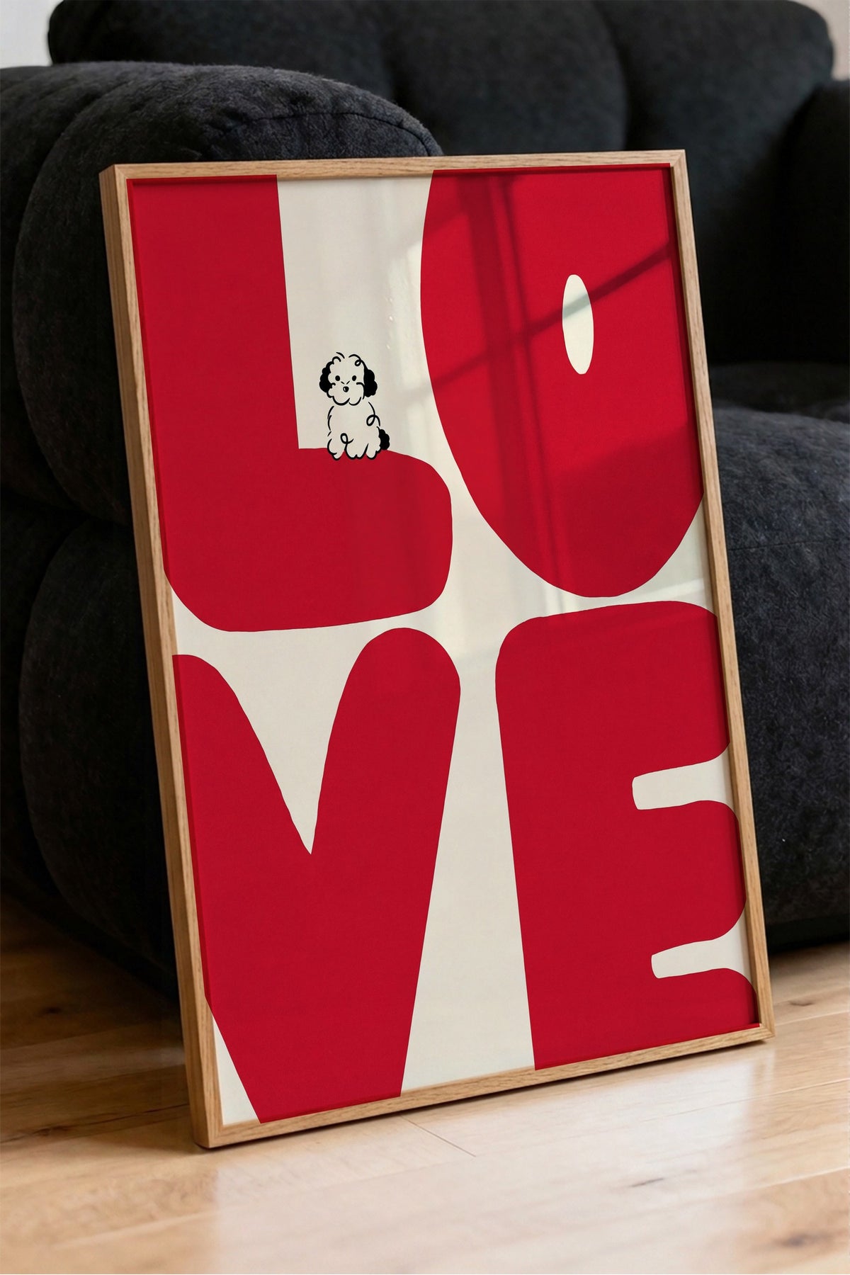 LOVE Poster – Ahşap Çerçeveli Tablo
