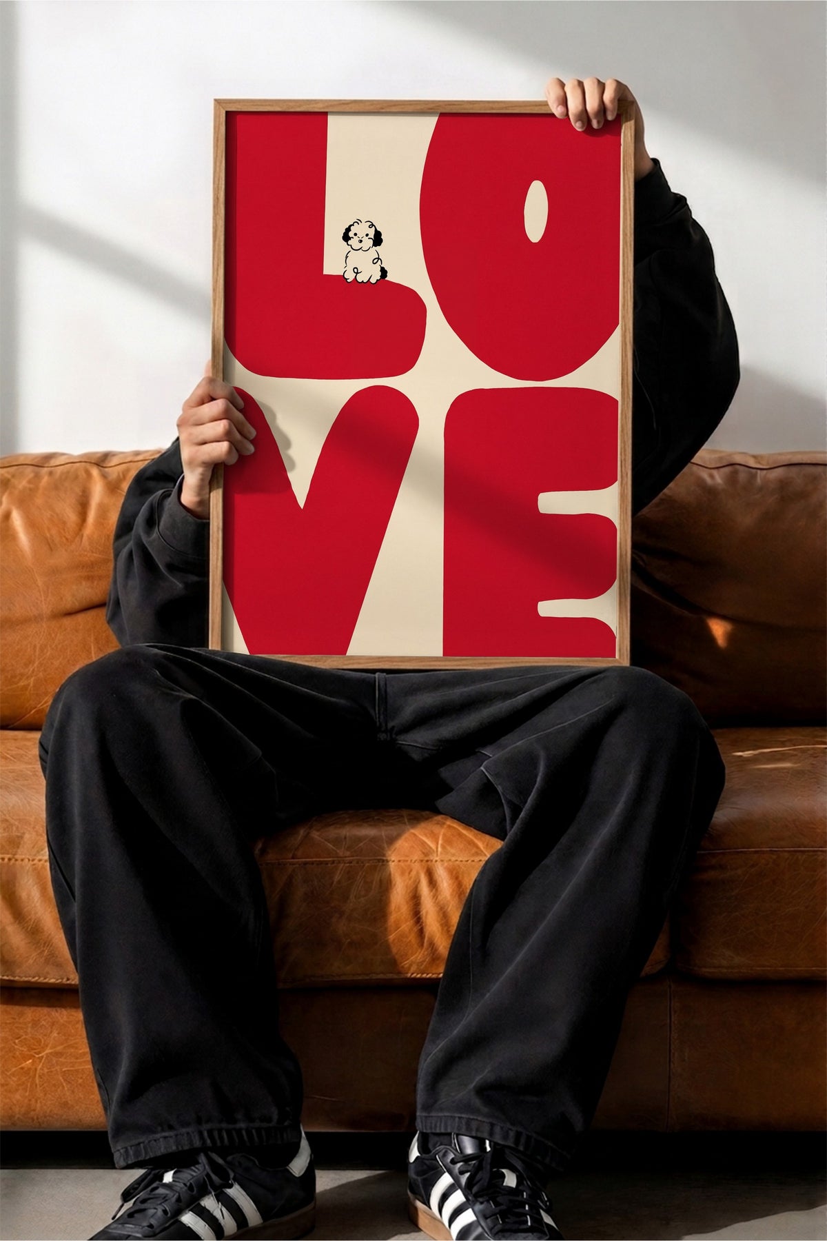 LOVE Poster – Ahşap Çerçeveli Tablo