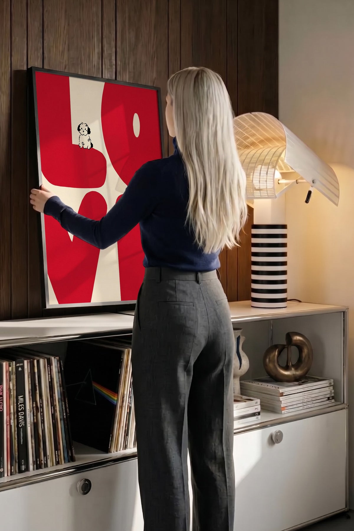 LOVE Poster – Siyah Çerçeveli Tablo