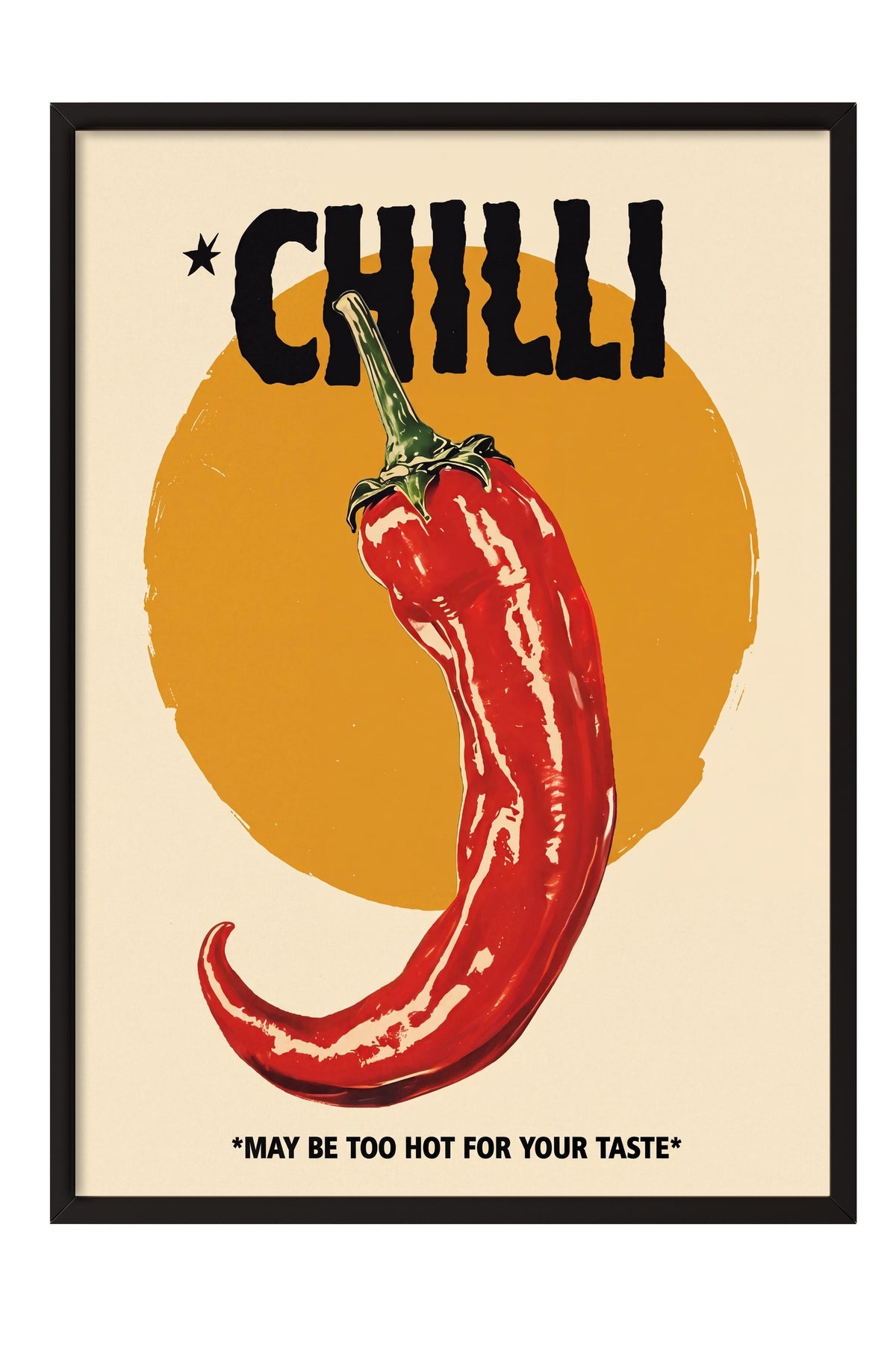 CHILLI Poster – Siyah Çerçeveli Tablo