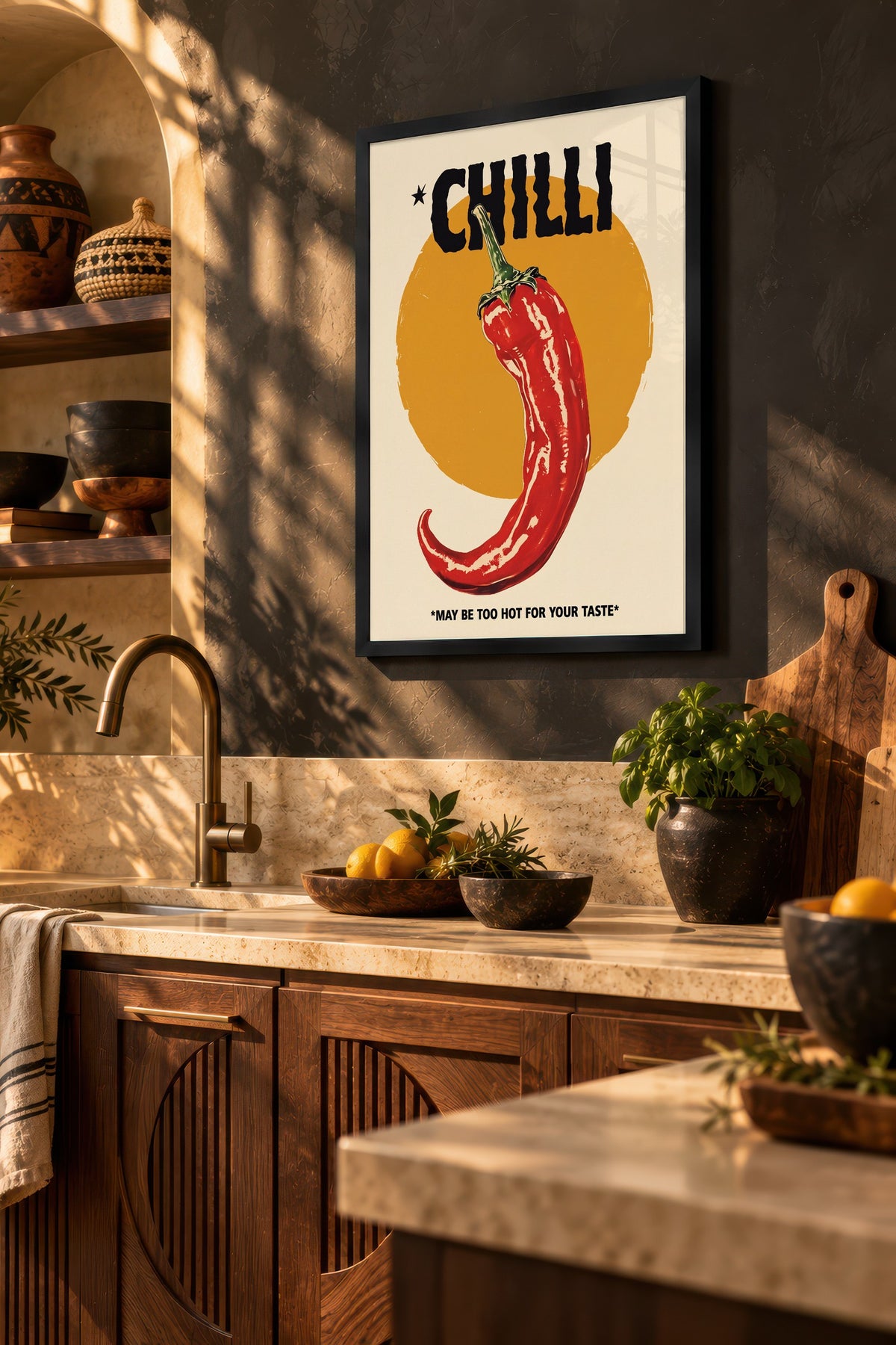CHILLI Poster – Siyah Çerçeveli Tablo