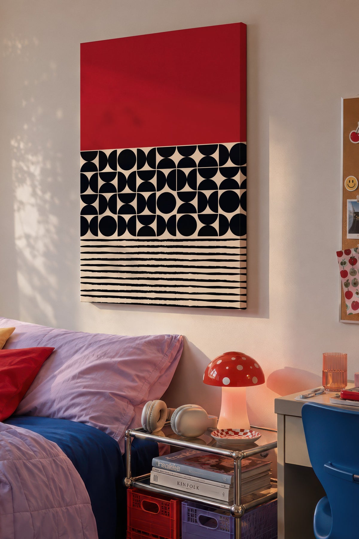 Geometrik Soyut Desen Kanvas Tablo