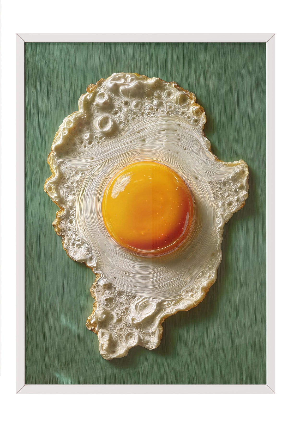 Yumurta İllüstrasyonu Poster – Beyaz Çerçeveli Tablo