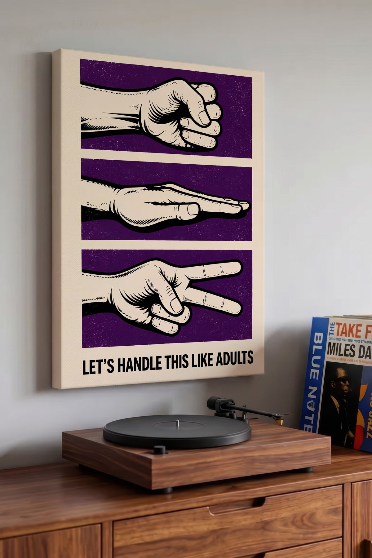 LET'S HANDLE THIS LIKE ADULTS Kanvas Tablo — NO:160442