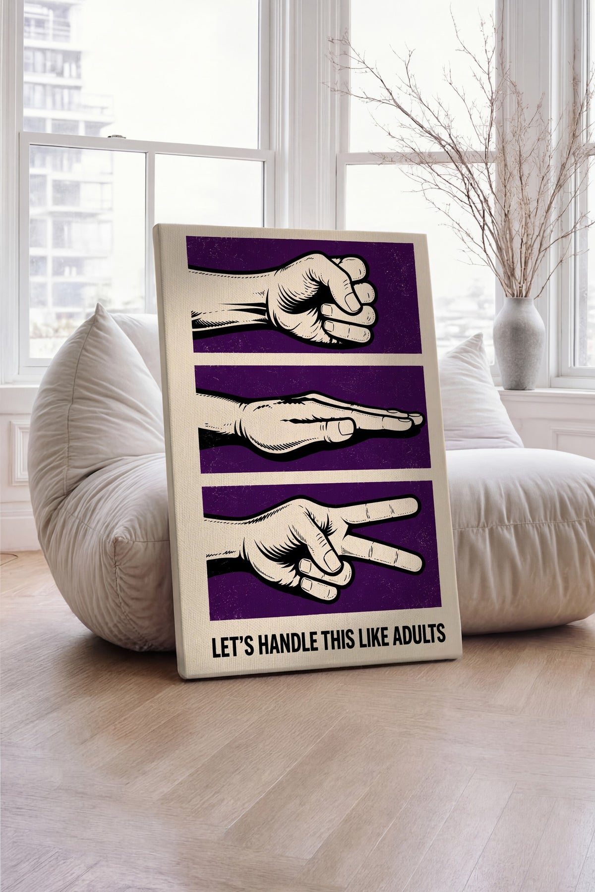 LET'S HANDLE THIS LIKE ADULTS Kanvas Tablo — NO:160442