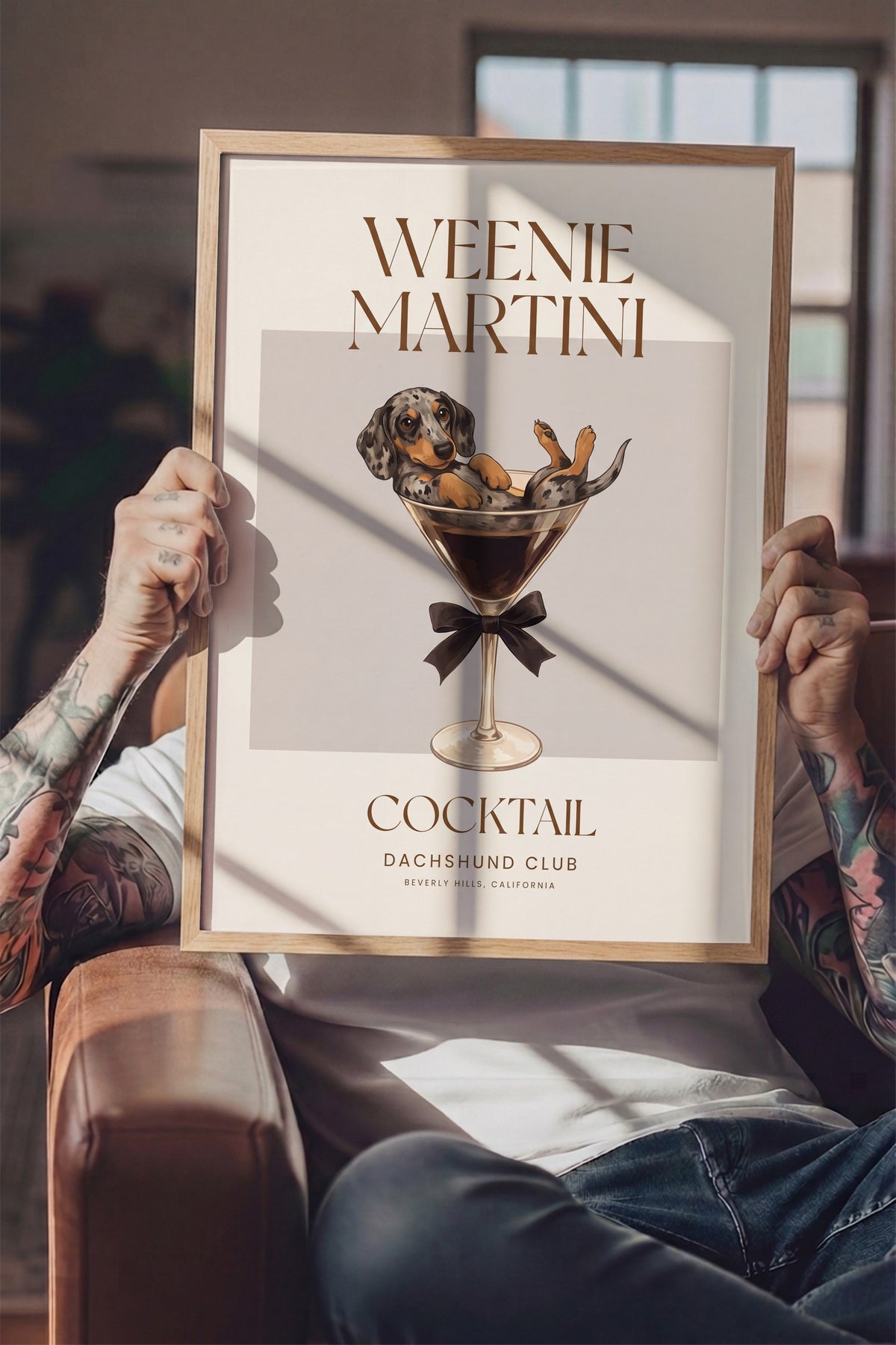 WEENIE MARTINI Poster – Ahşap Çerçeveli Tablo