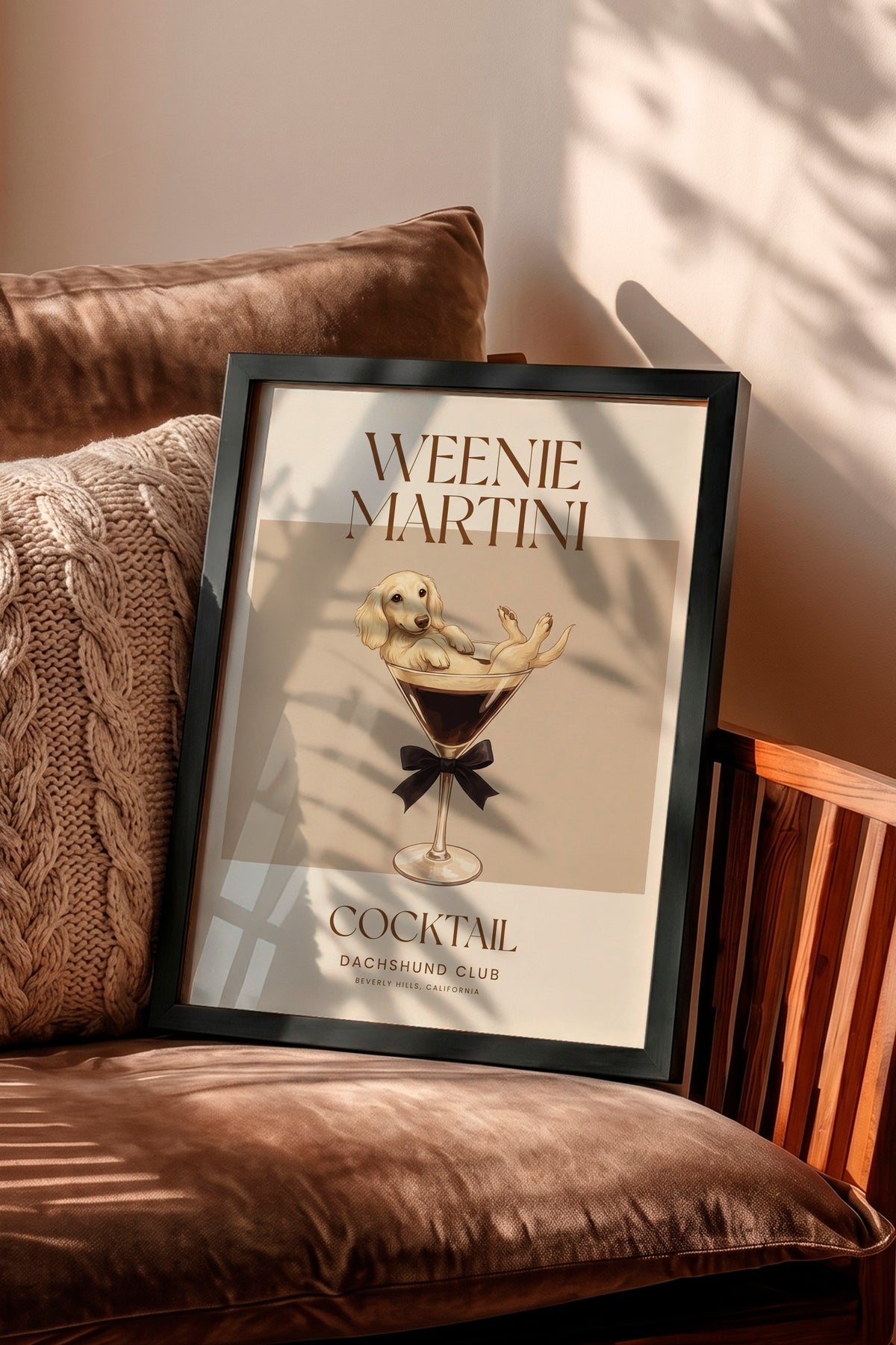 WEENIE MARTINI Poster – Siyah Çerçeveli Tablo