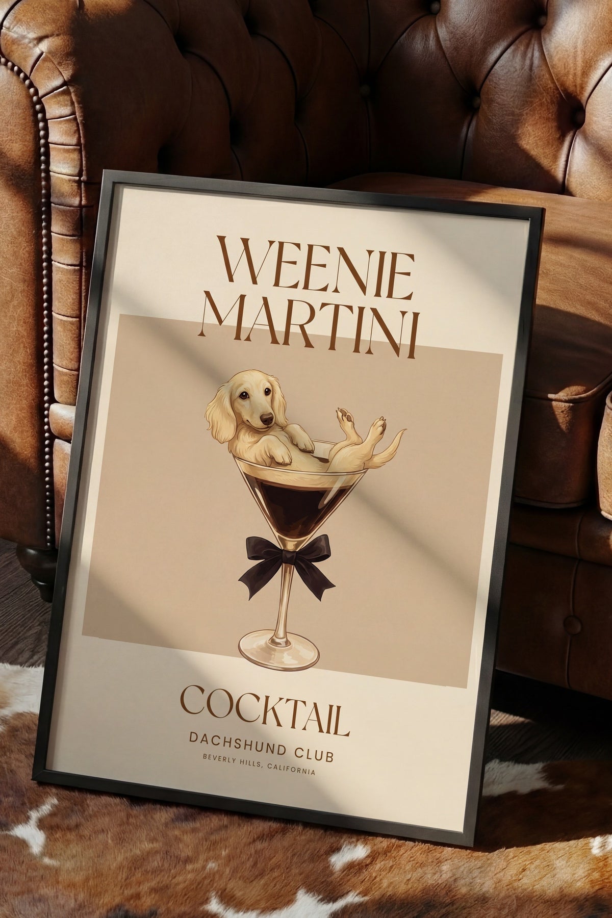 WEENIE MARTINI Poster – Siyah Çerçeveli Tablo
