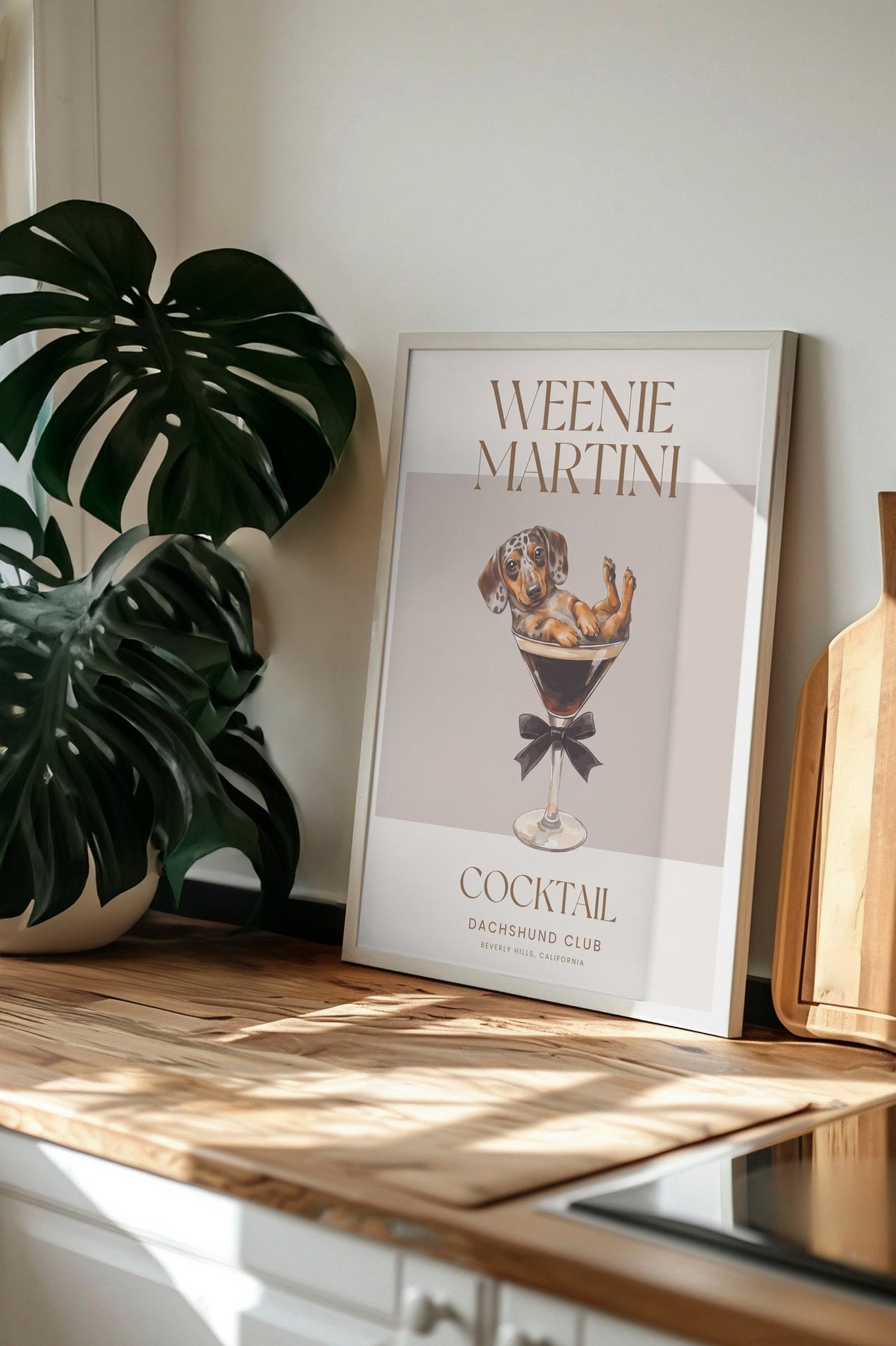 WEENIE MARTINI Poster – Beyaz Çerçeveli Tablo