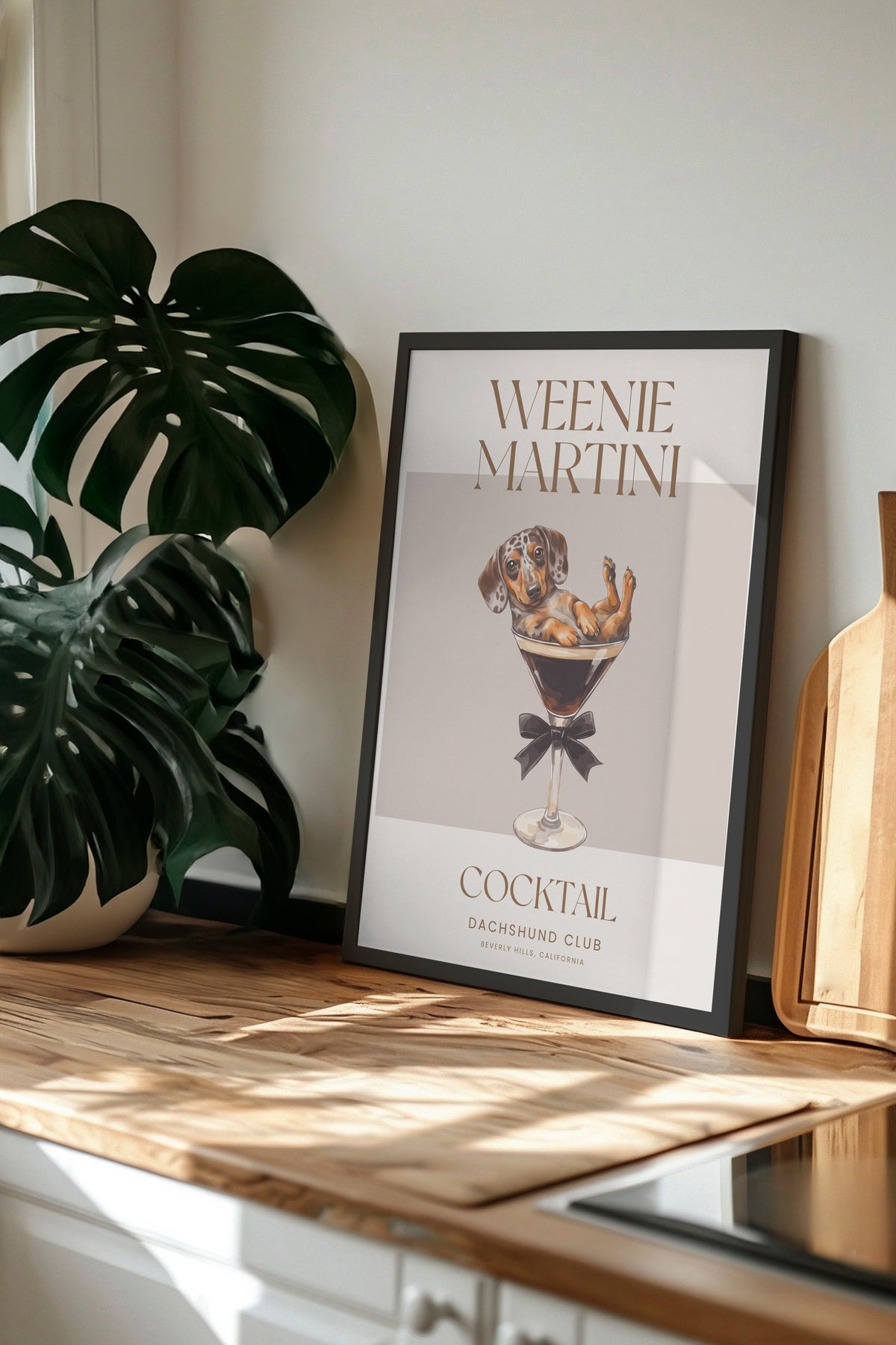 WEENIE MARTINI Poster – Siyah Çerçeveli Tablo
