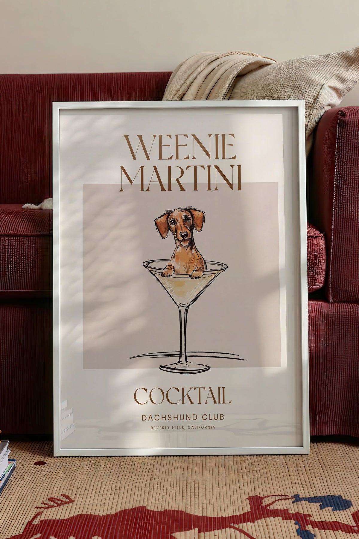 WEENIE MARTINI Poster – Beyaz Çerçeveli Tablo
