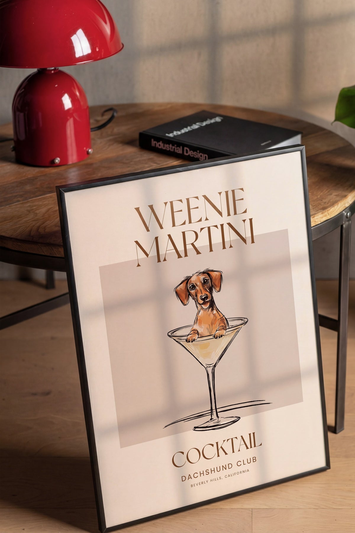WEENIE MARTINI Poster – Siyah Çerçeveli Tablo