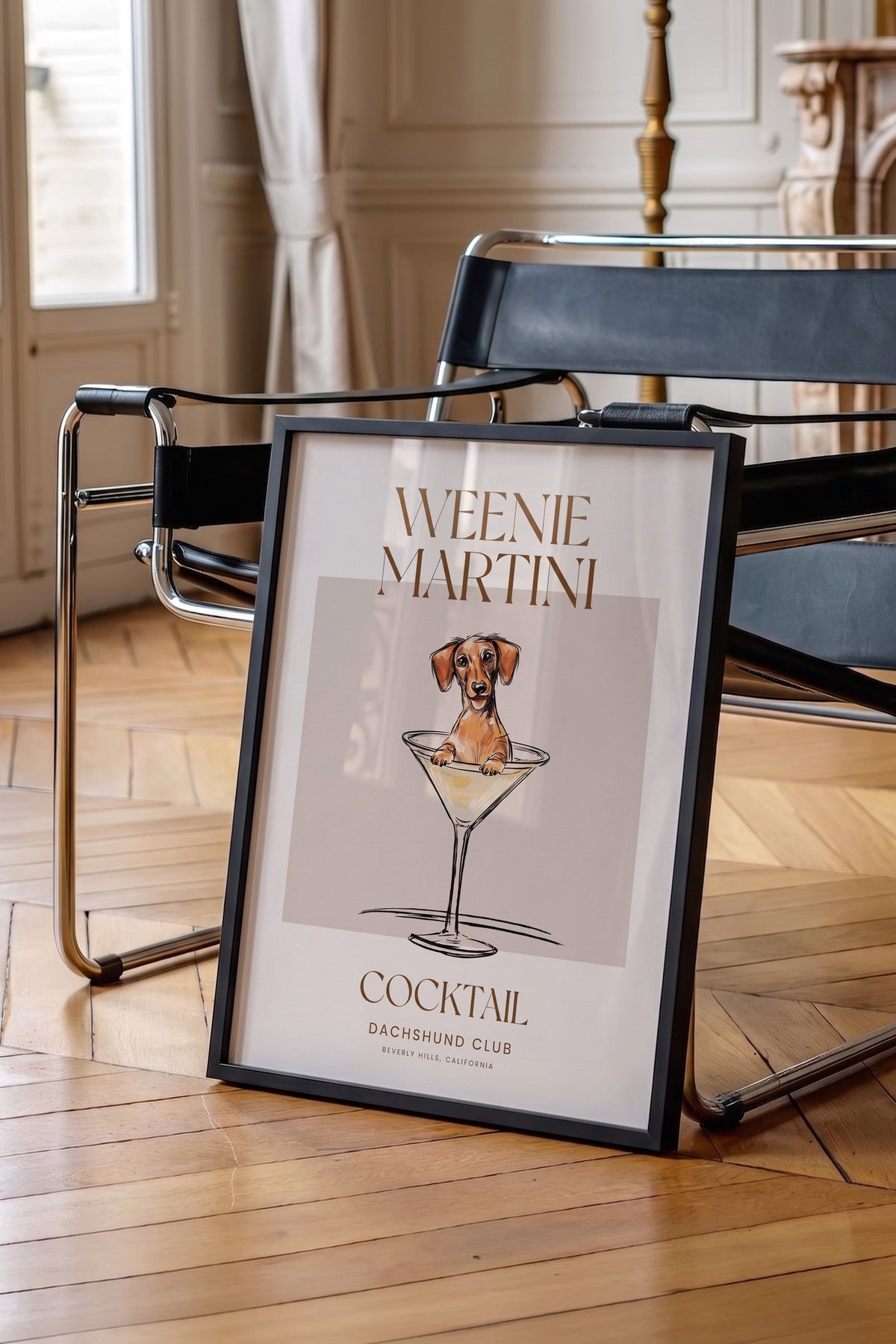 WEENIE MARTINI Poster – Siyah Çerçeveli Tablo
