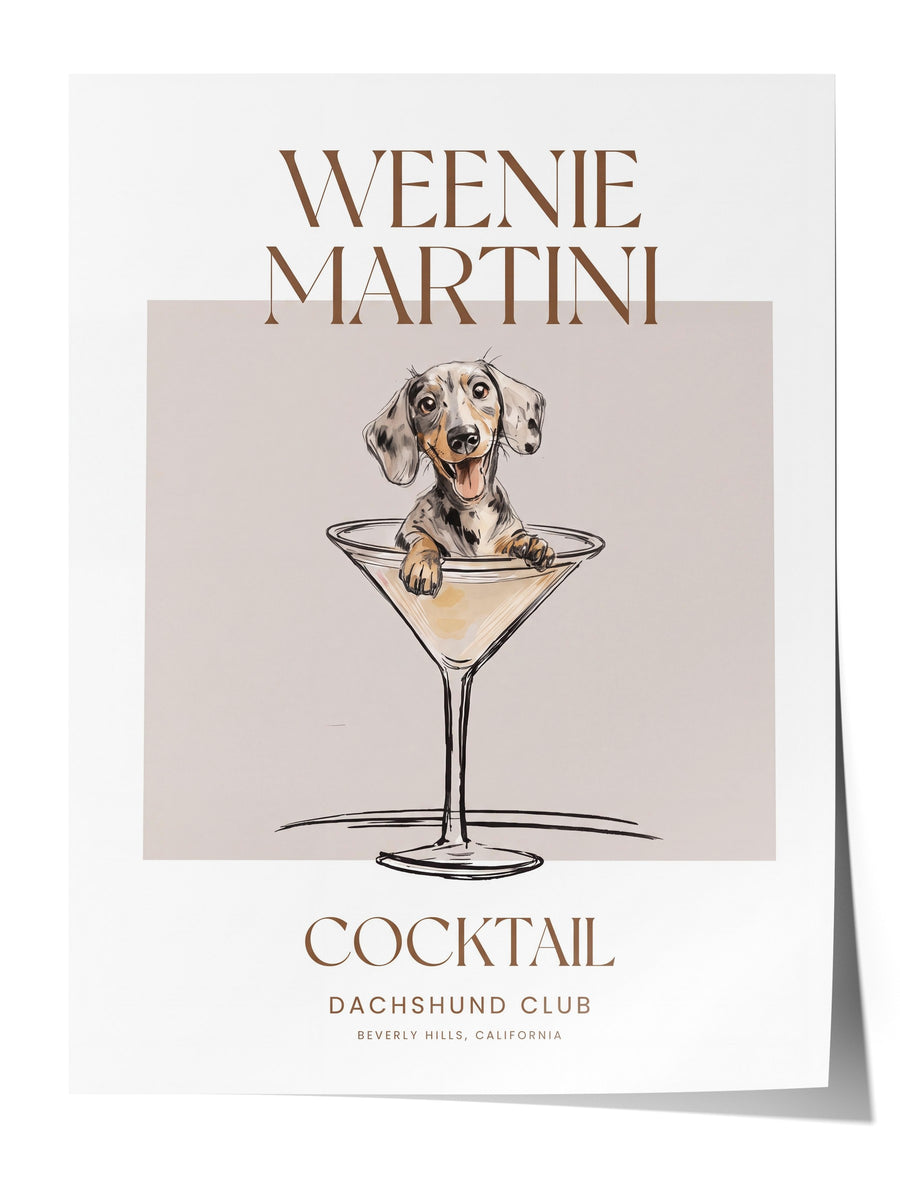 WEENIE MARTINI Çerçevesiz Poster