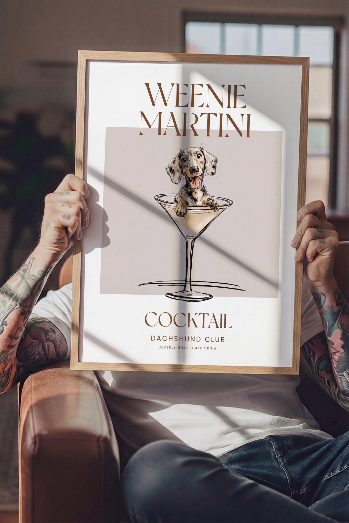 WEENIE MARTINI Poster – Ahşap Çerçeveli Tablo