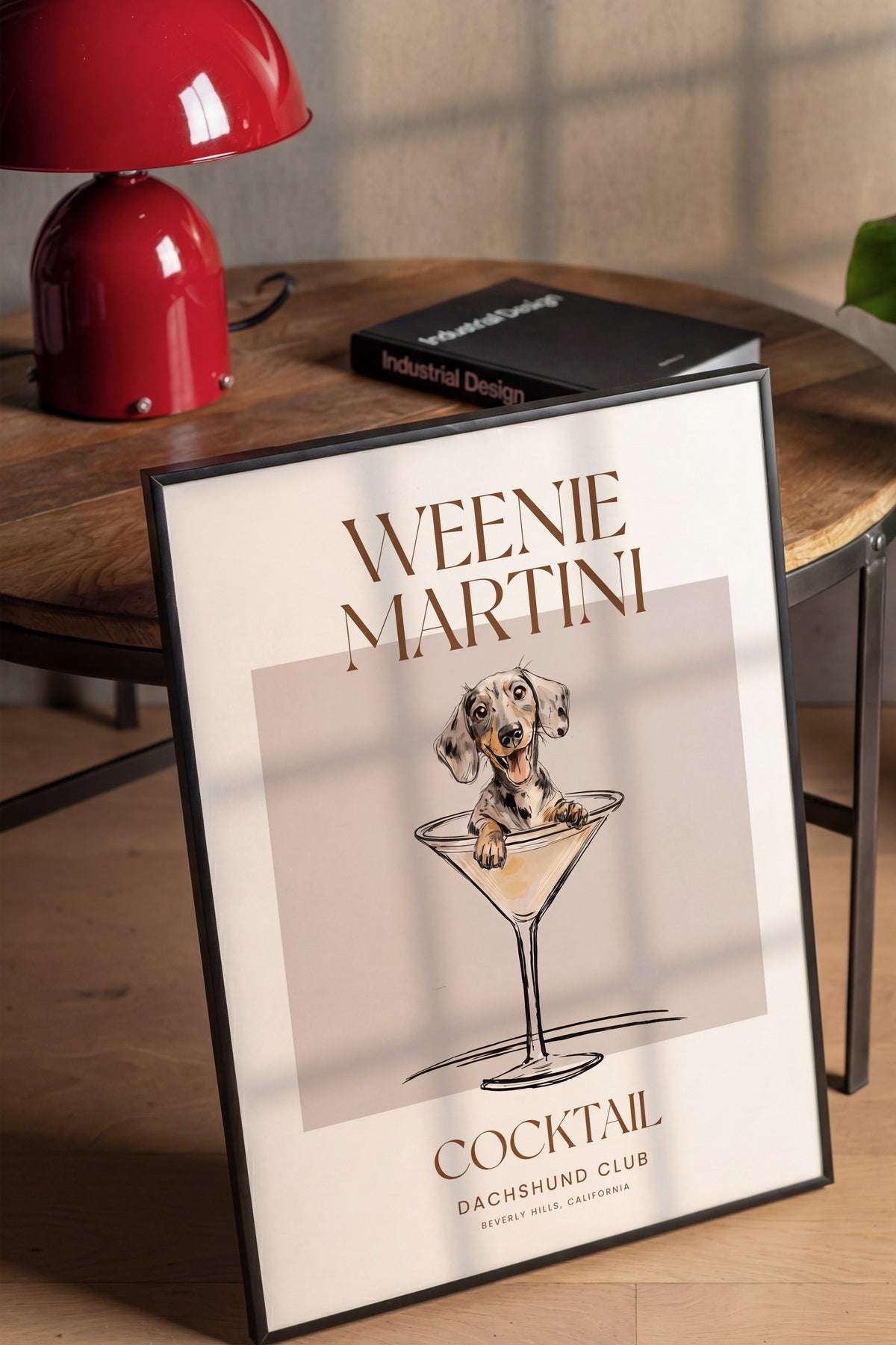 WEENIE MARTINI Poster – Siyah Çerçeveli Tablo