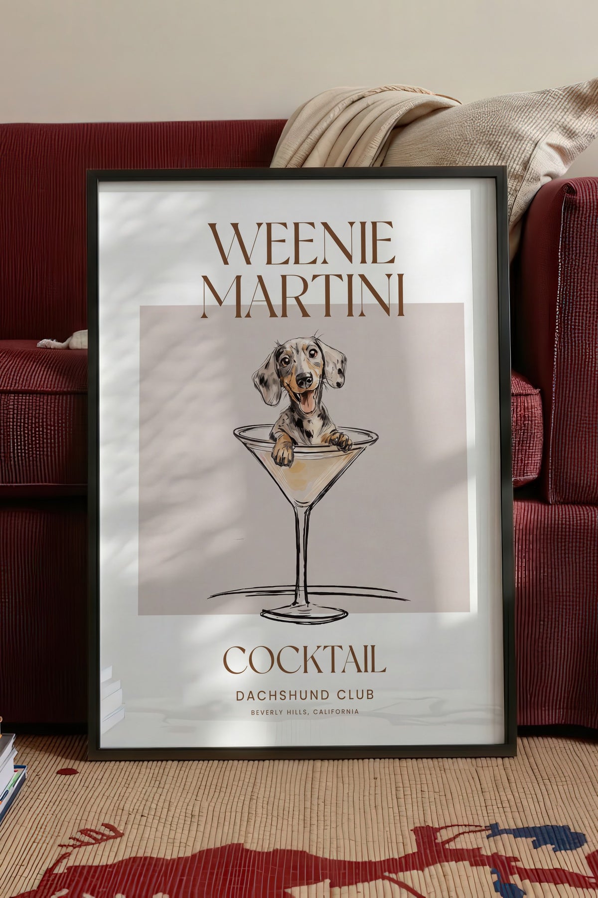 WEENIE MARTINI Poster – Siyah Çerçeveli Tablo