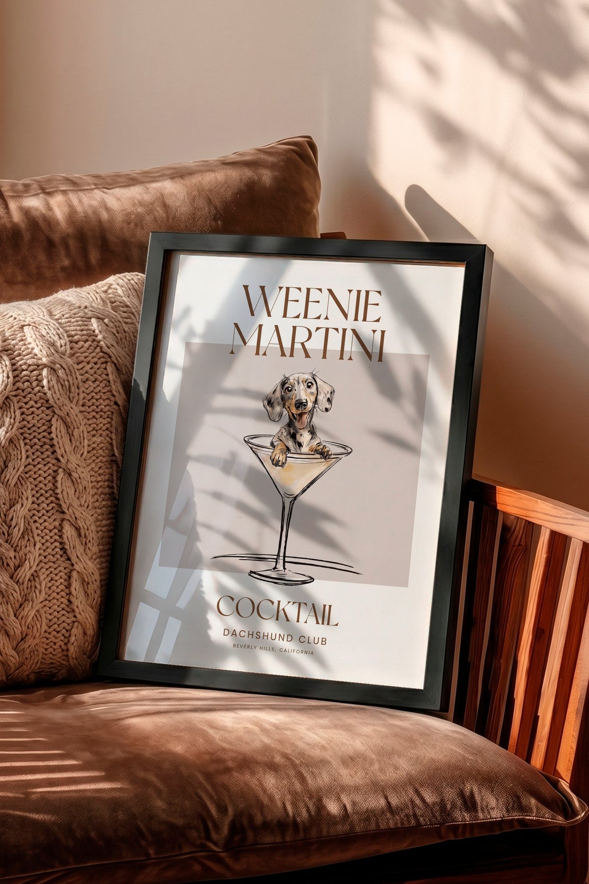 WEENIE MARTINI Poster – Siyah Çerçeveli Tablo