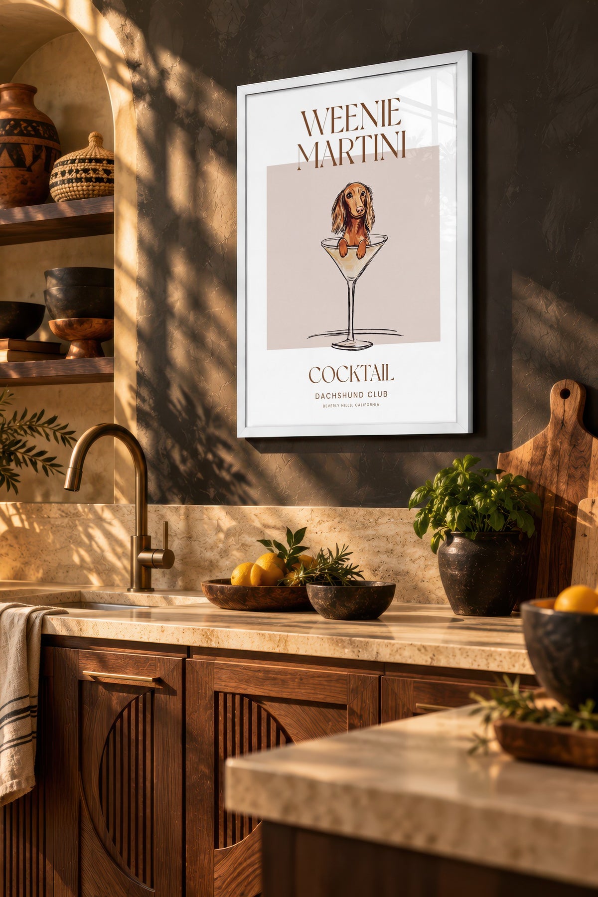 WEENIE MARTINI Poster – Beyaz Çerçeveli Tablo