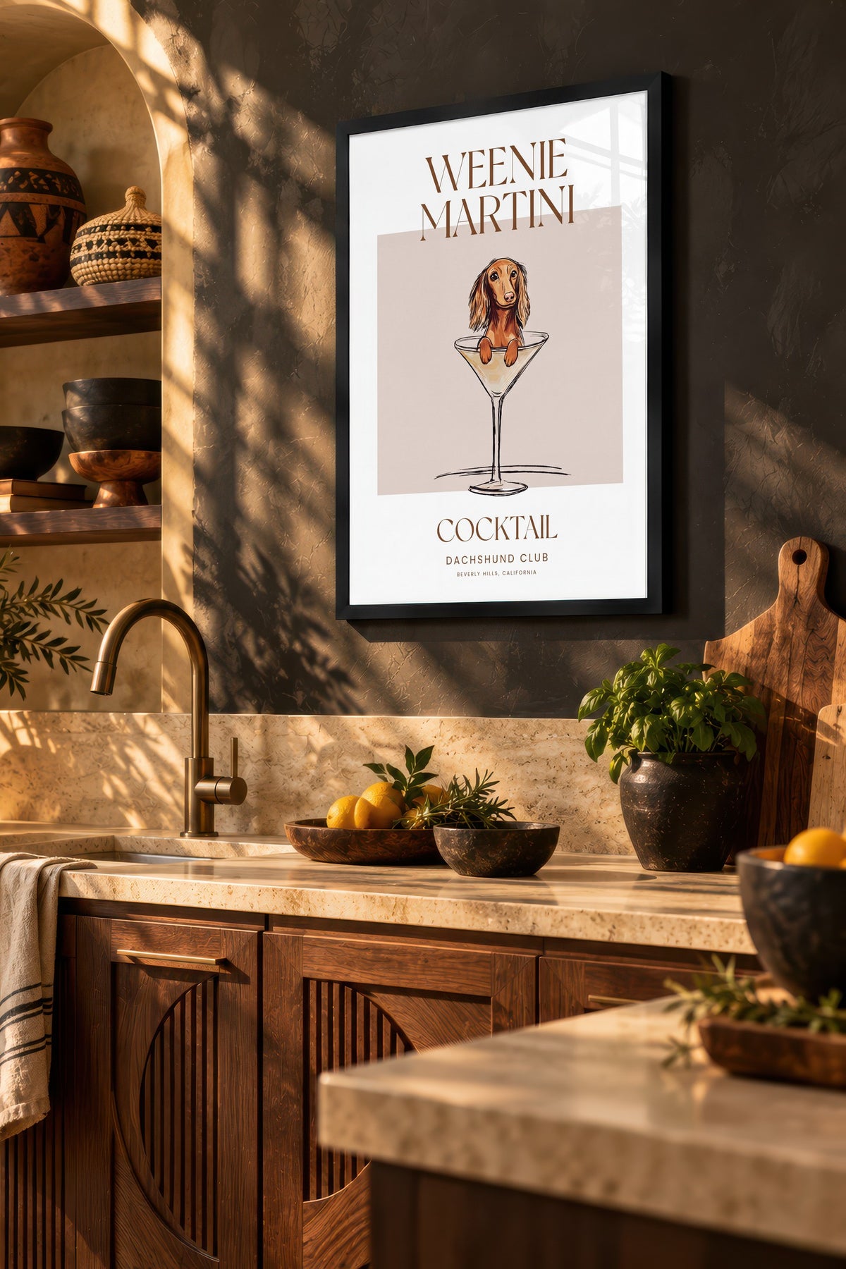 WEENIE MARTINI Poster – Siyah Çerçeveli Tablo