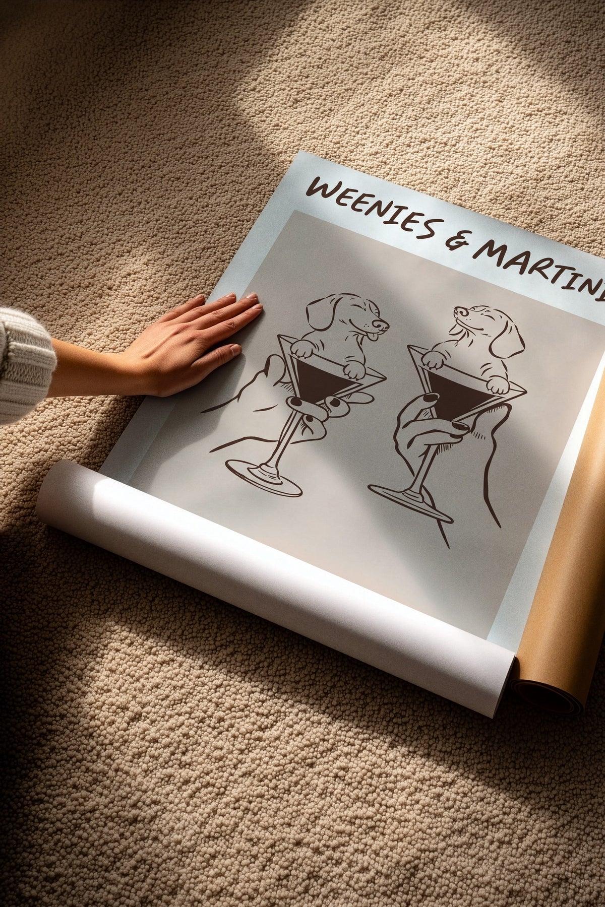 WEENIES & MARTINIS Çerçevesiz Poster