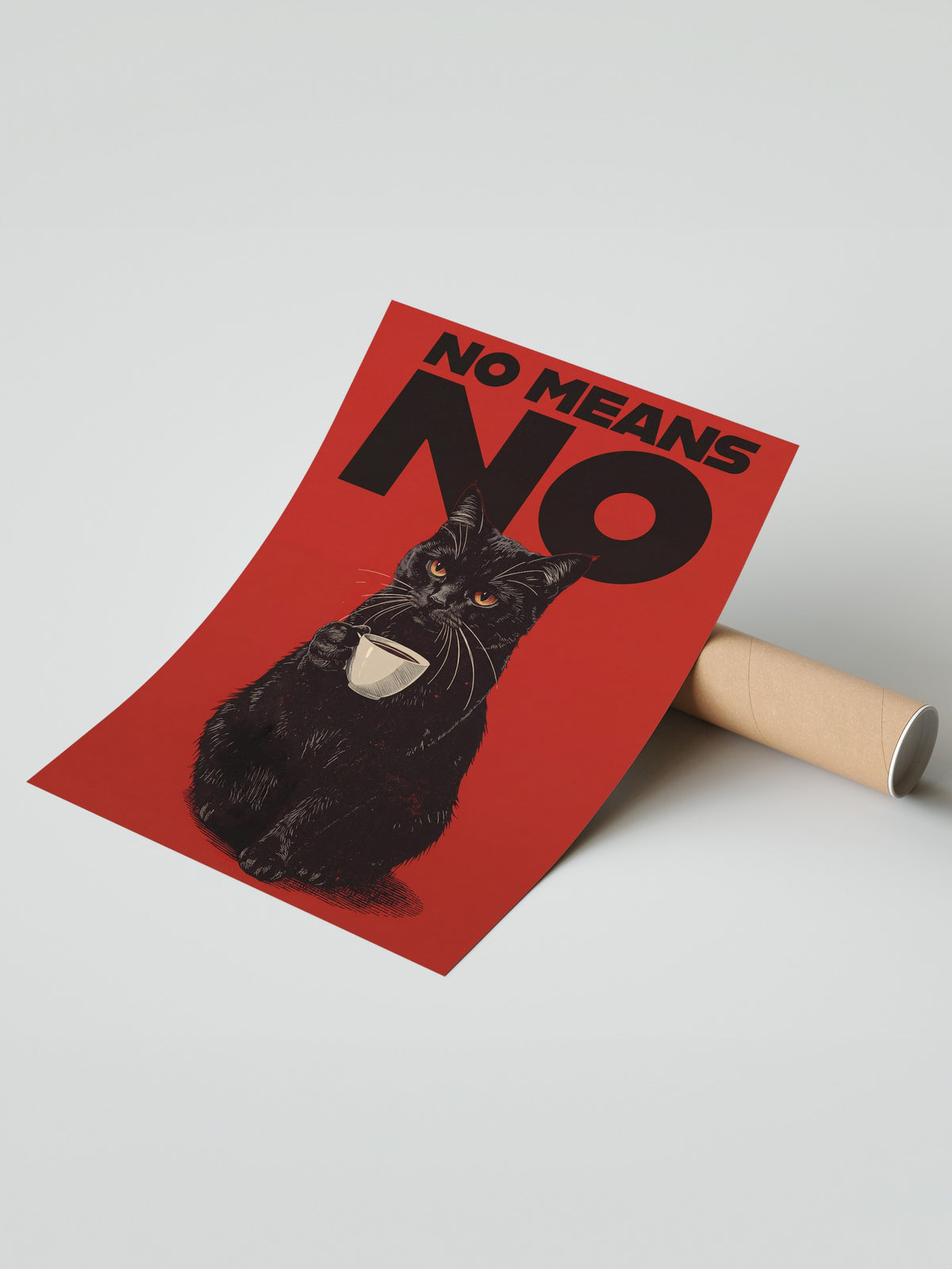 No Means No Çerçevesiz Poster
