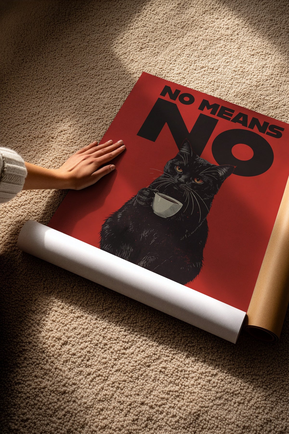 No Means No Çerçevesiz Poster