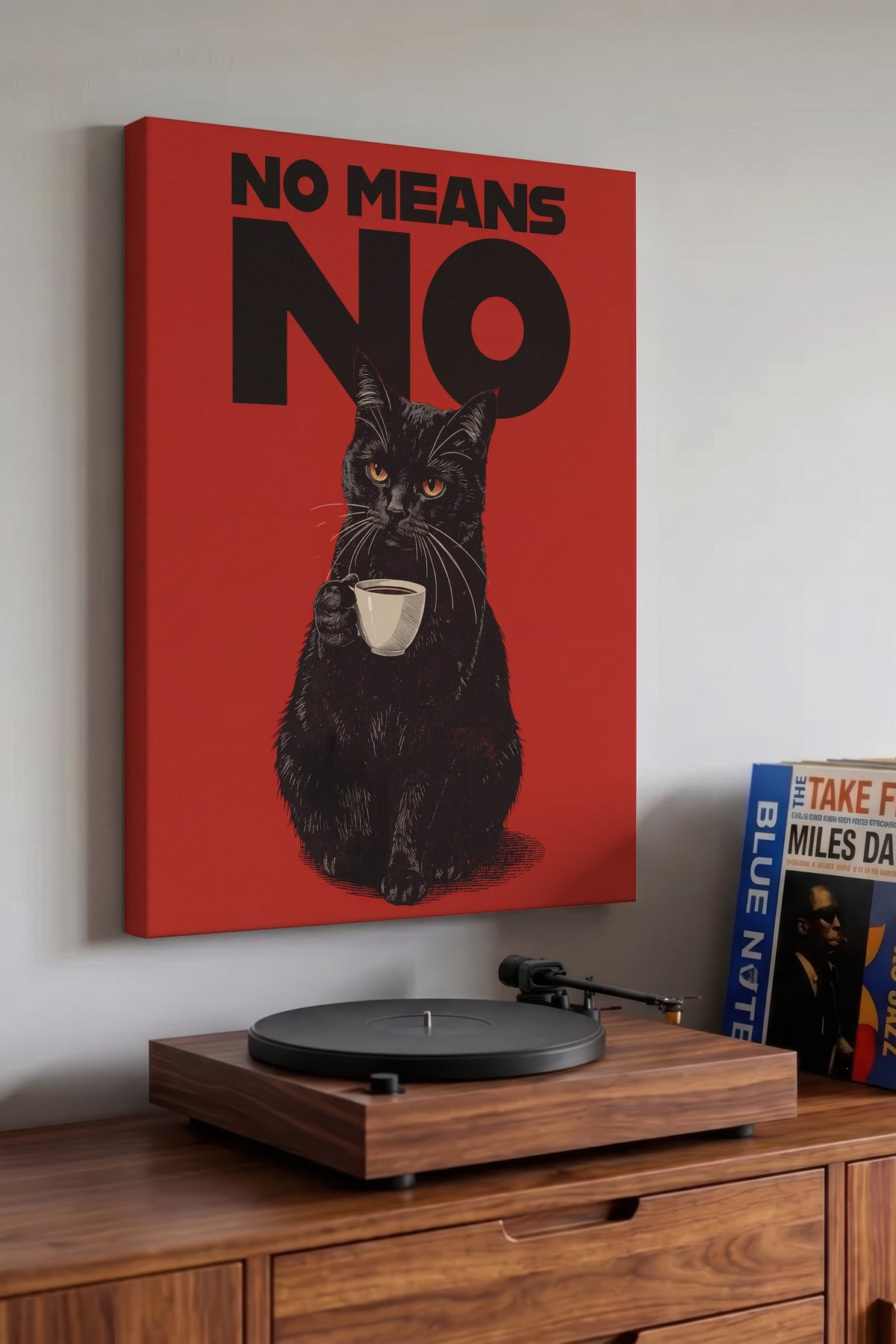No Means No Kanvas Tablo