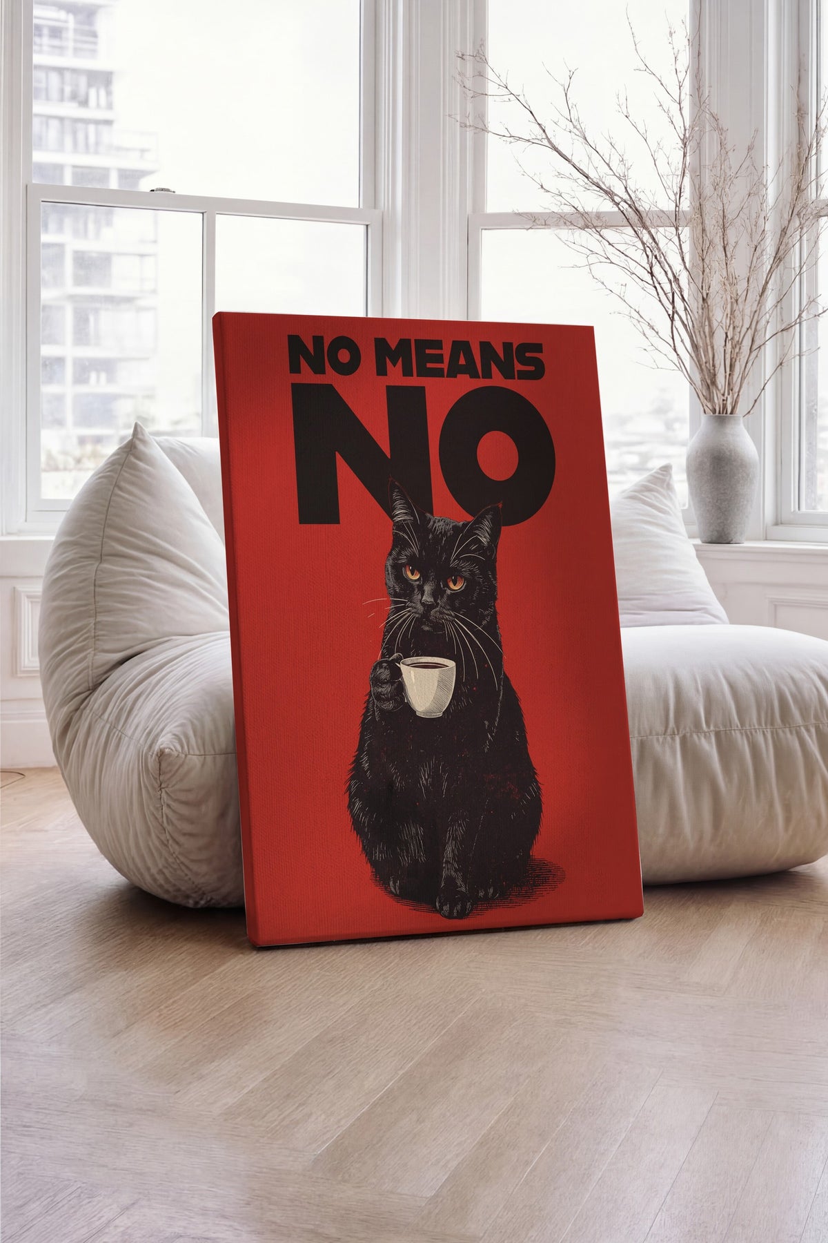 No Means No Kanvas Tablo