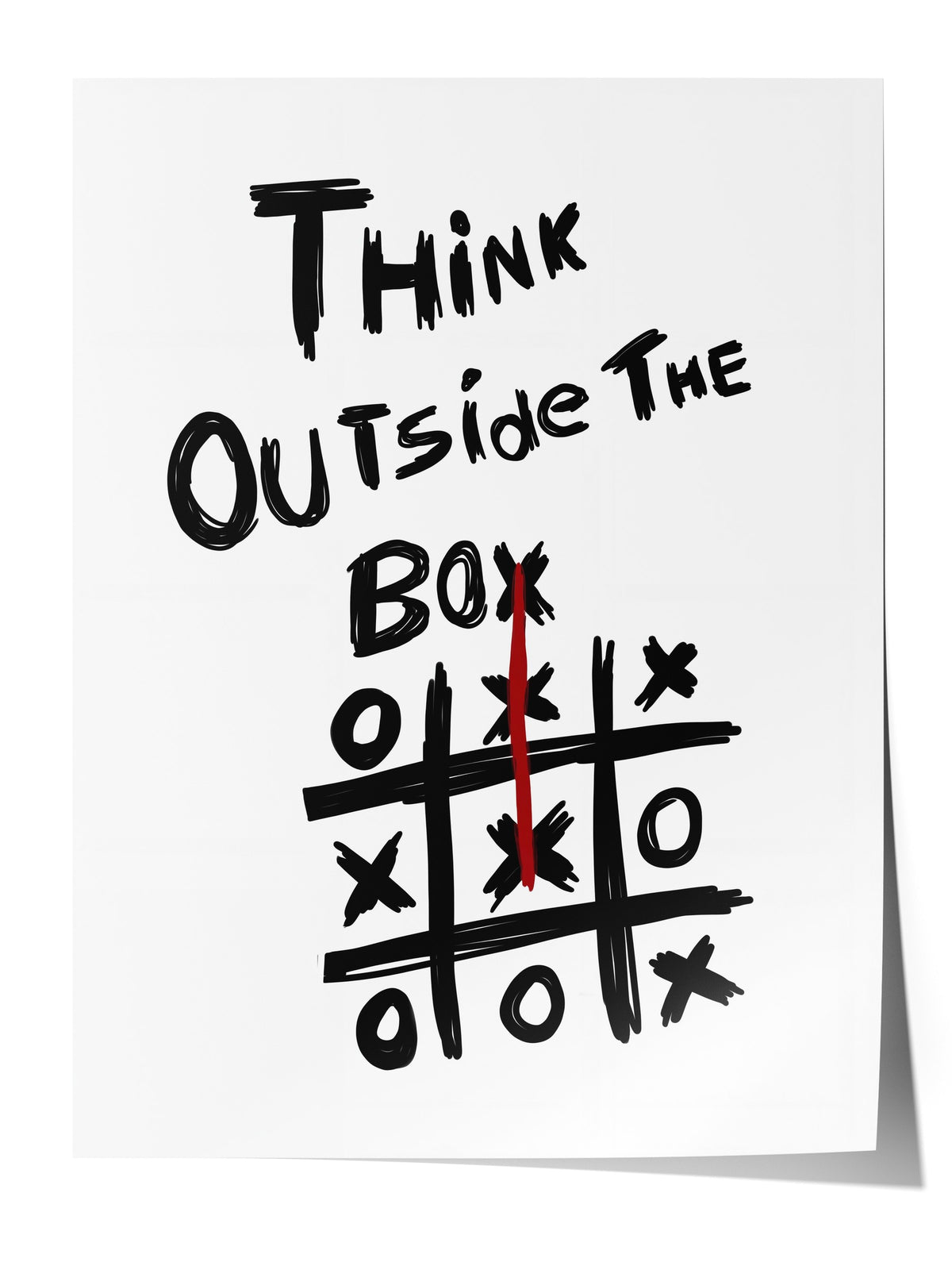 Think Outside The Box Çerçevesiz Poster
