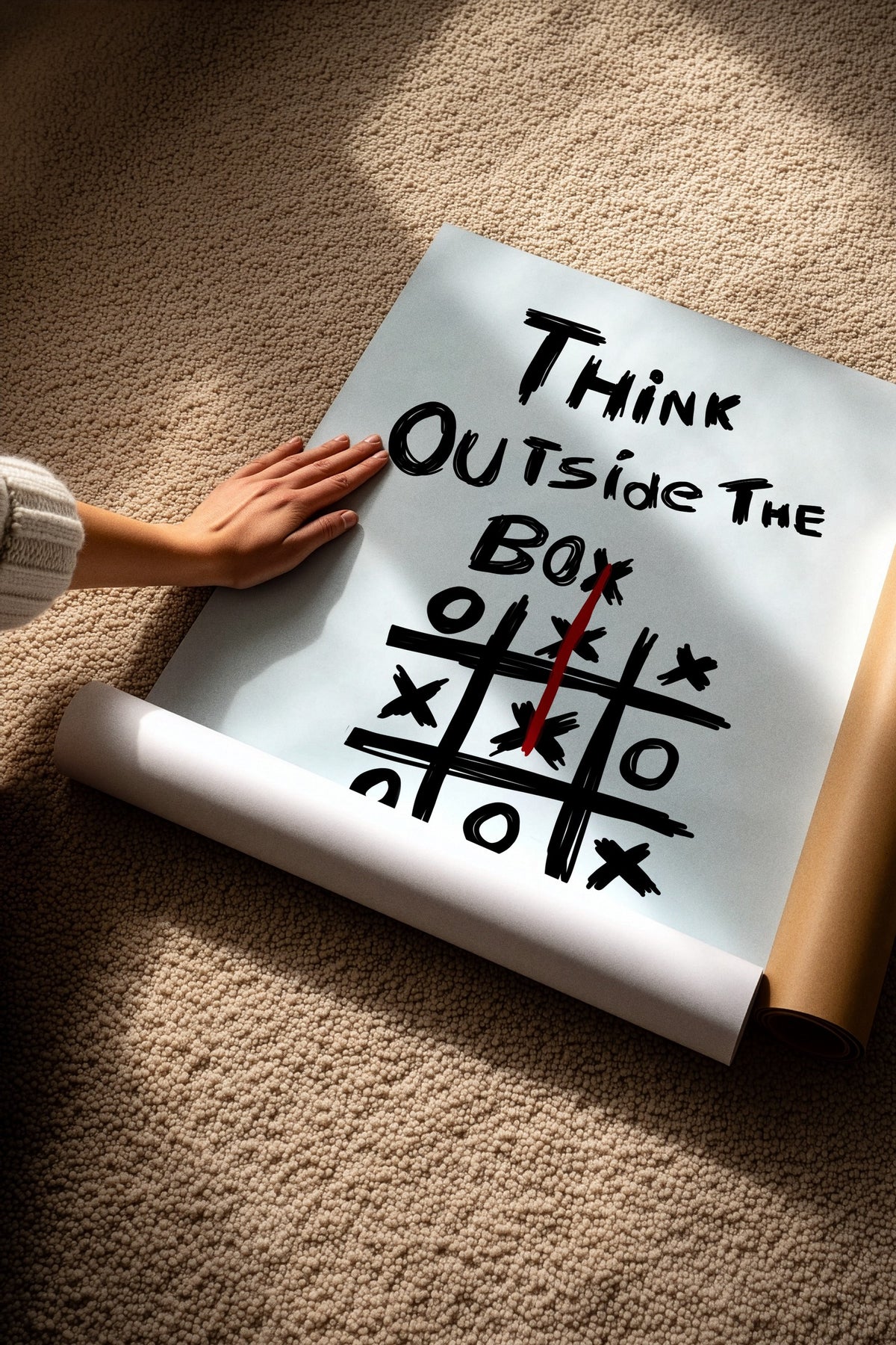 Think Outside The Box Çerçevesiz Poster