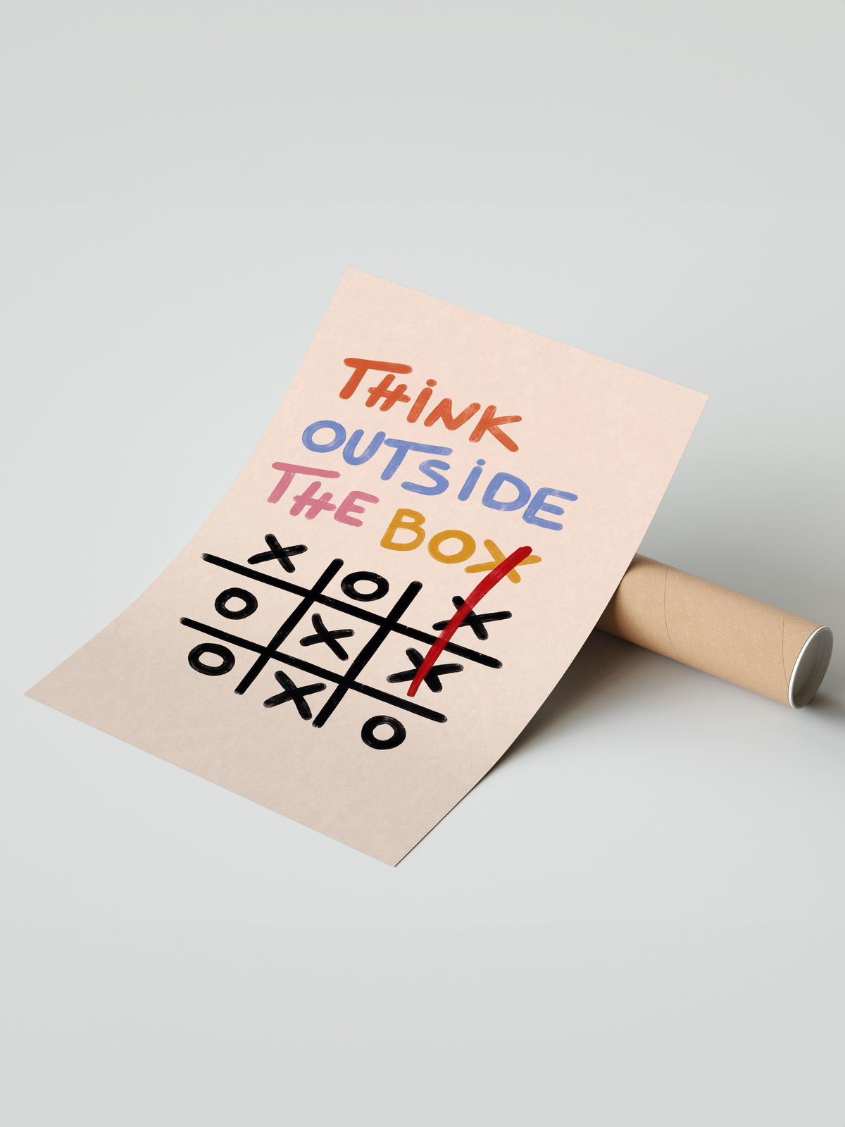 Think Outside The Box Çerçevesiz Poster
