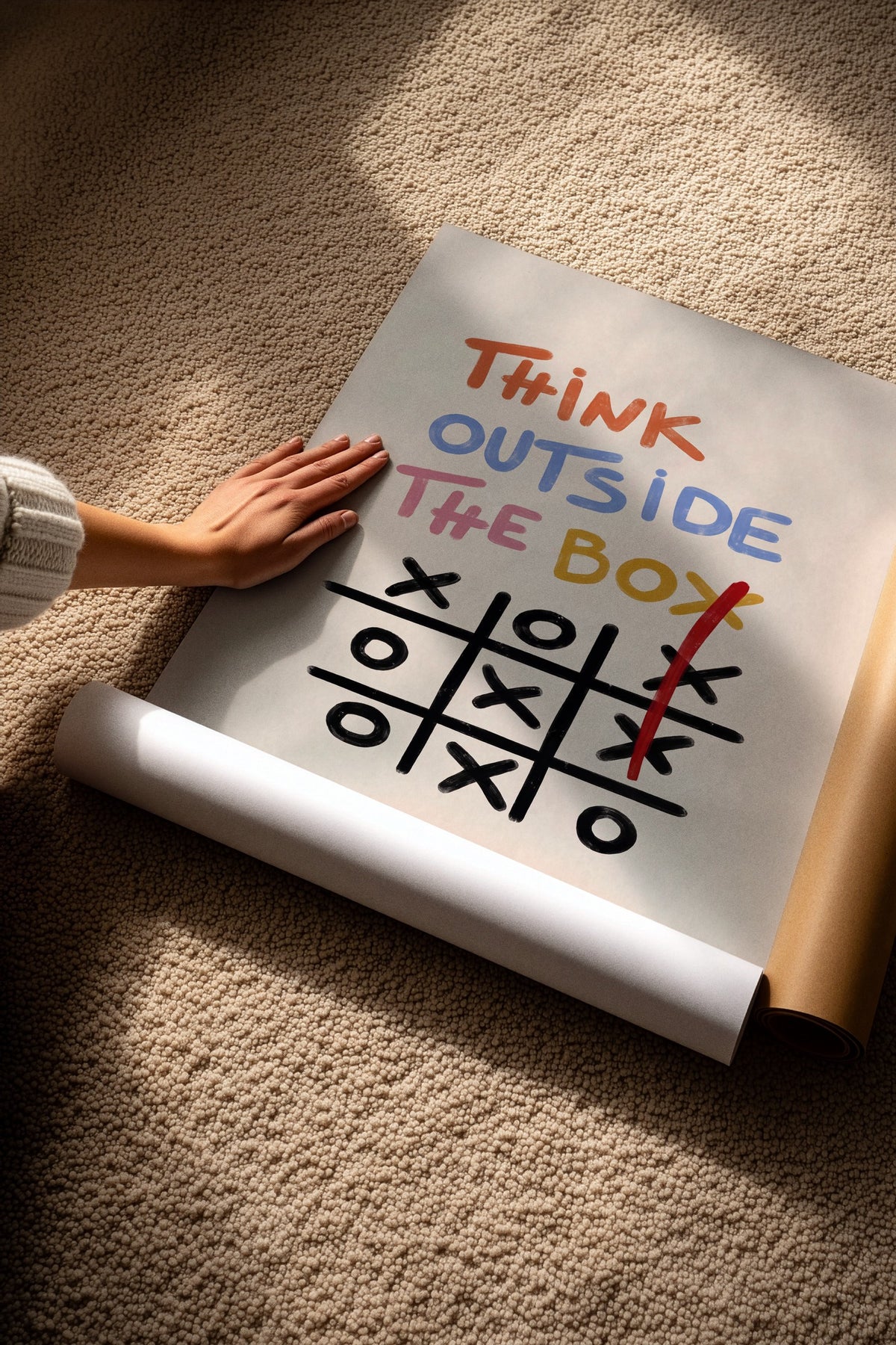 Think Outside The Box Çerçevesiz Poster