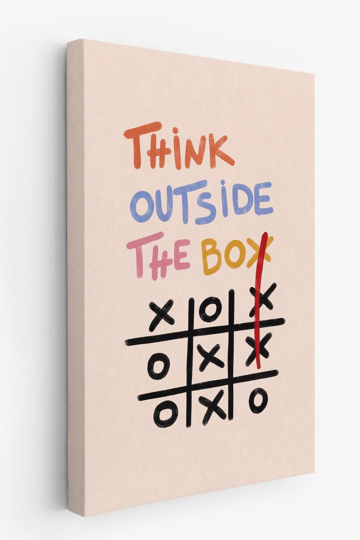 Think Outside The Box Kanvas Tablo