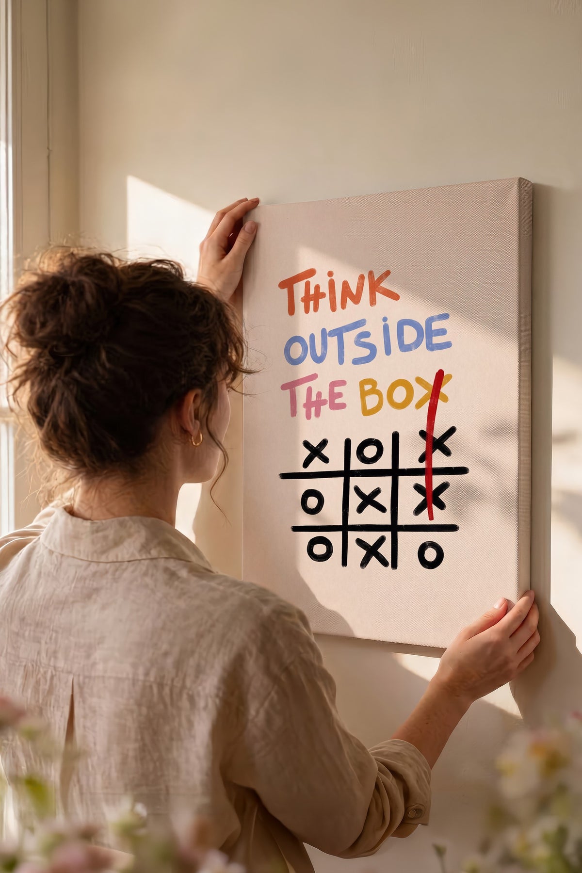 Think Outside The Box Kanvas Tablo