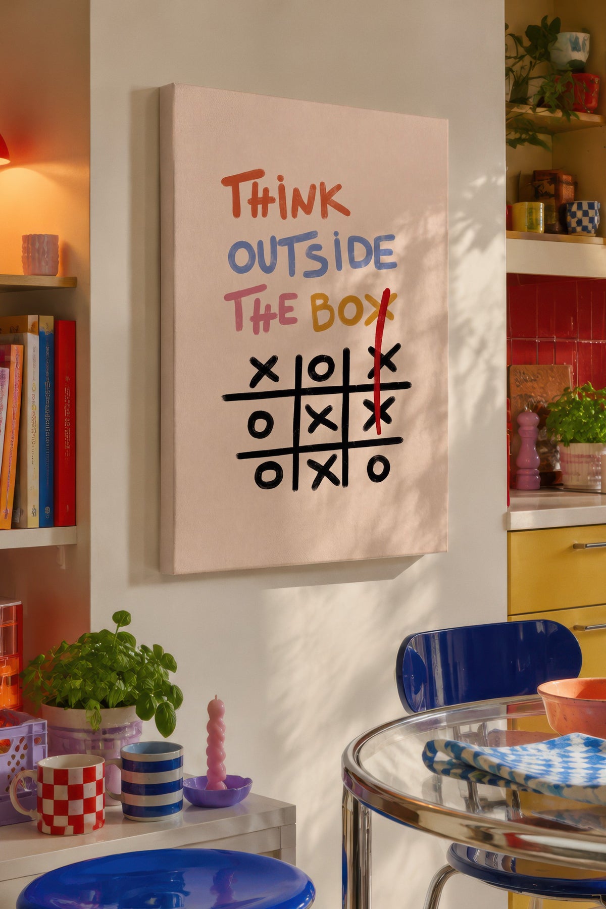 Think Outside The Box Kanvas Tablo