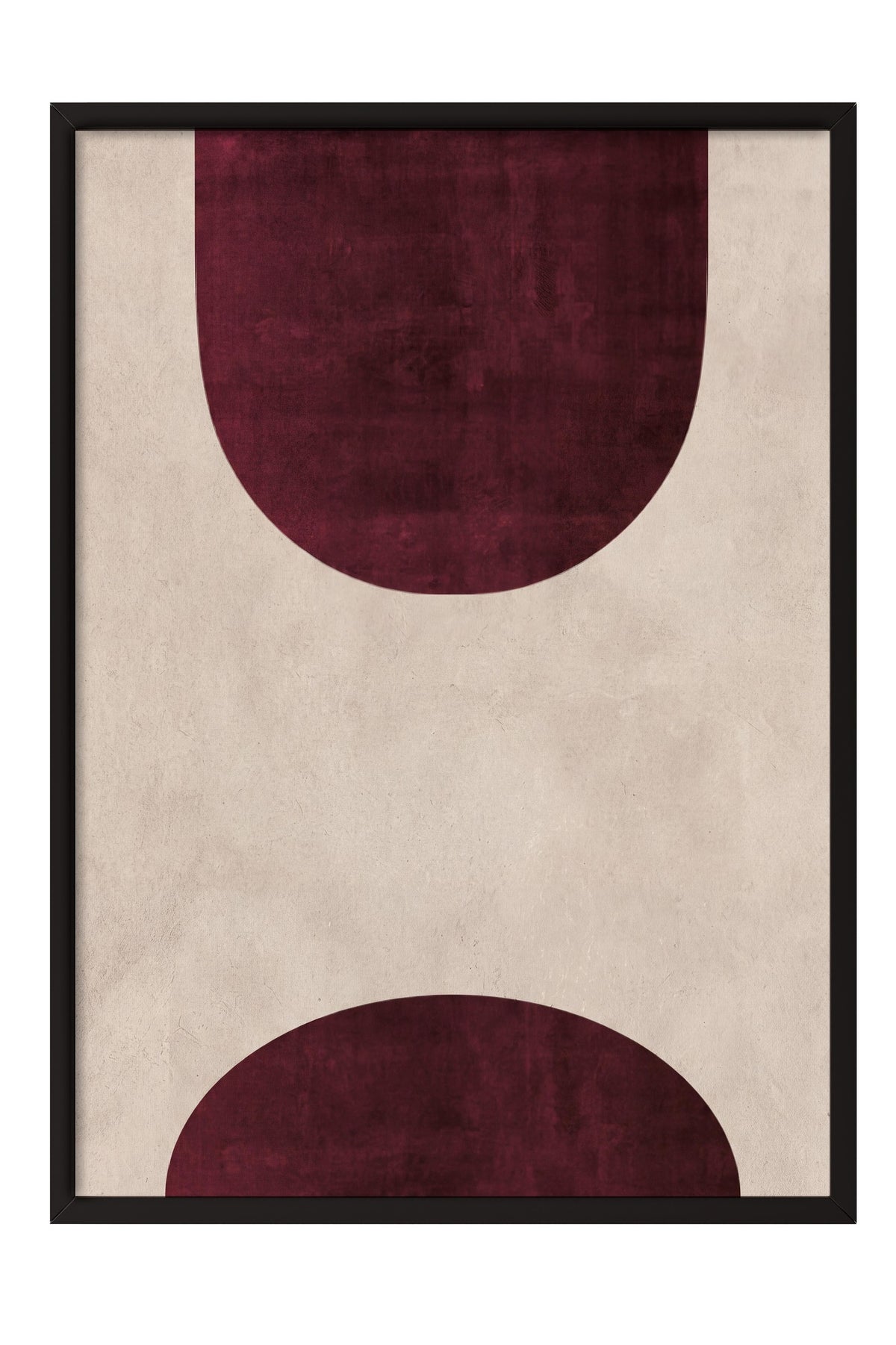 Soyut Geometrik Şekiller Poster – Siyah Çerçeveli Tablo