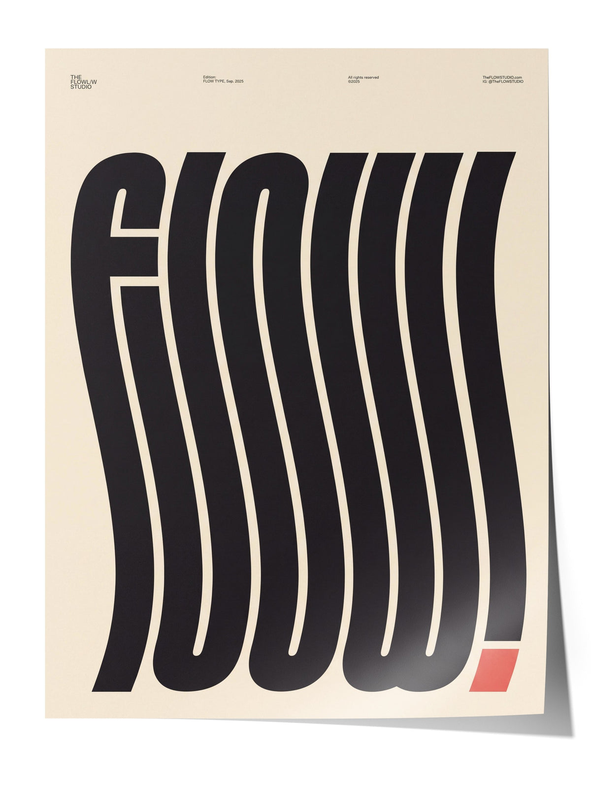 Flow Çerçevesiz Poster