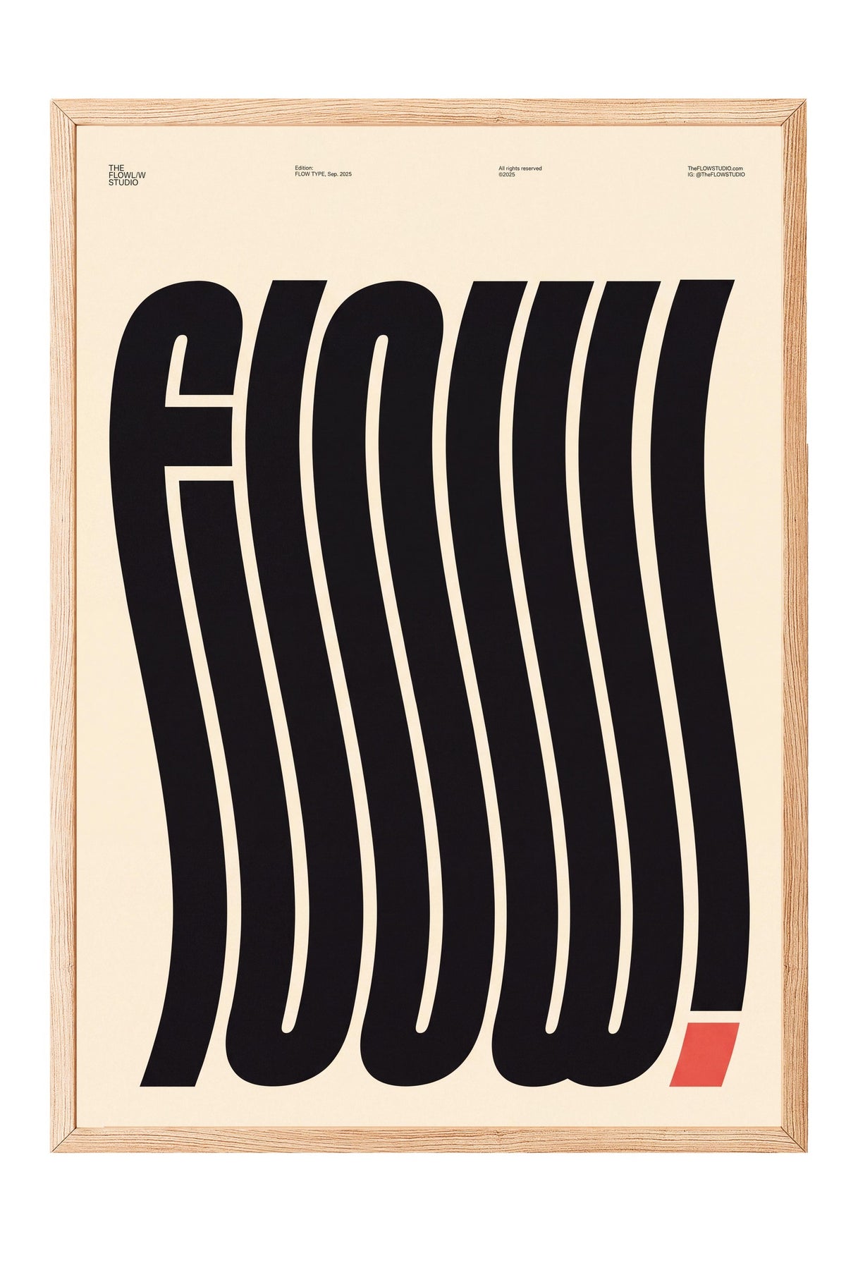 Flow Poster – Ahşap Çerçeveli Tablo