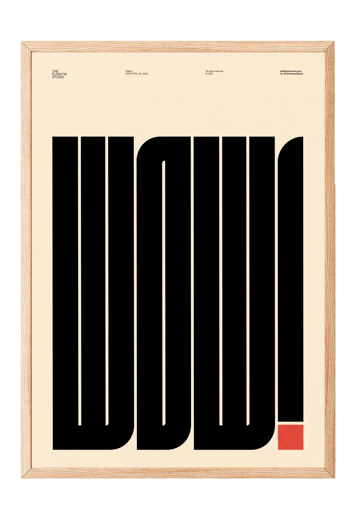 WOW! Poster – Ahşap Çerçeveli Tablo
